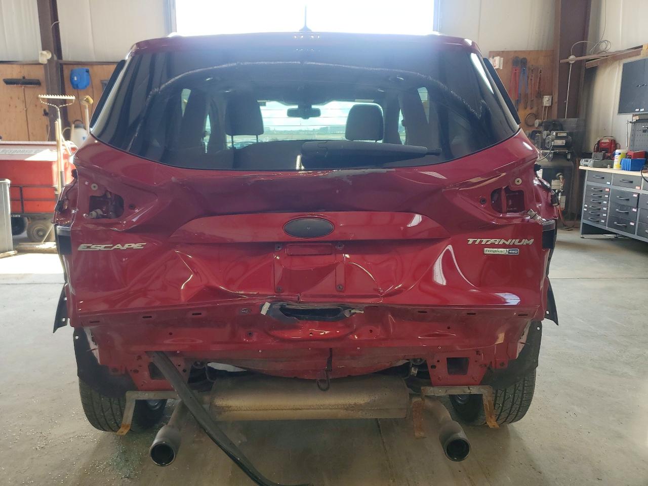 2013 Ford Escape Titanium Red vin: 1FMCU9J96DUC89415