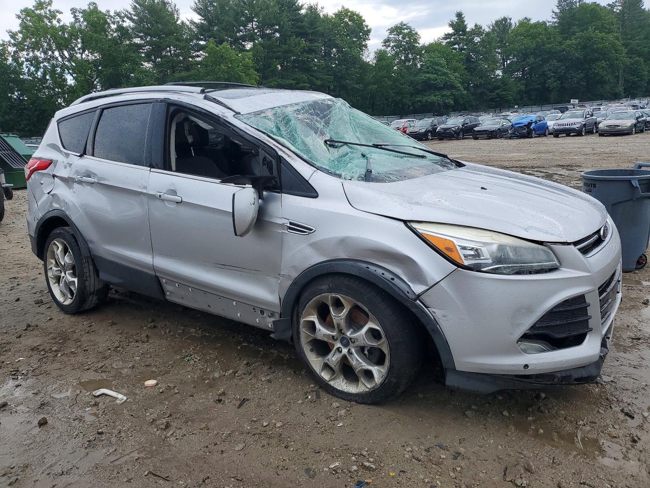 2013 Ford Escape Titanium Silver vin: 1FMCU9J96DUD30027