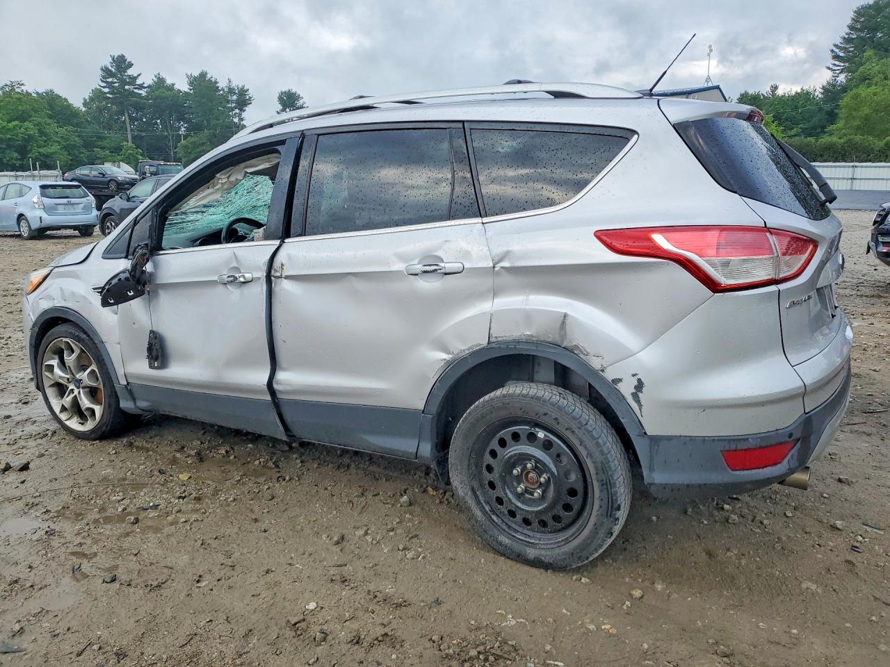 2013 Ford Escape Titanium Silver vin: 1FMCU9J96DUD30027
