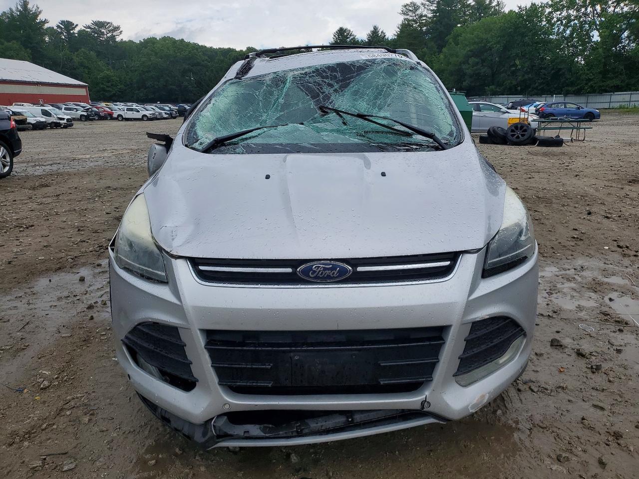 2013 Ford Escape Titanium Silver vin: 1FMCU9J96DUD30027