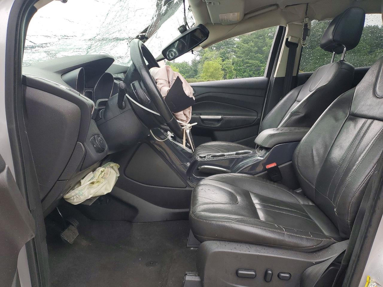 2013 Ford Escape Titanium Silver vin: 1FMCU9J96DUD30027