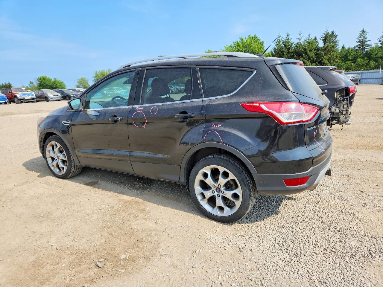 2013 Ford Escape Titanium Черный vin: 1FMCU9J96DUD58653