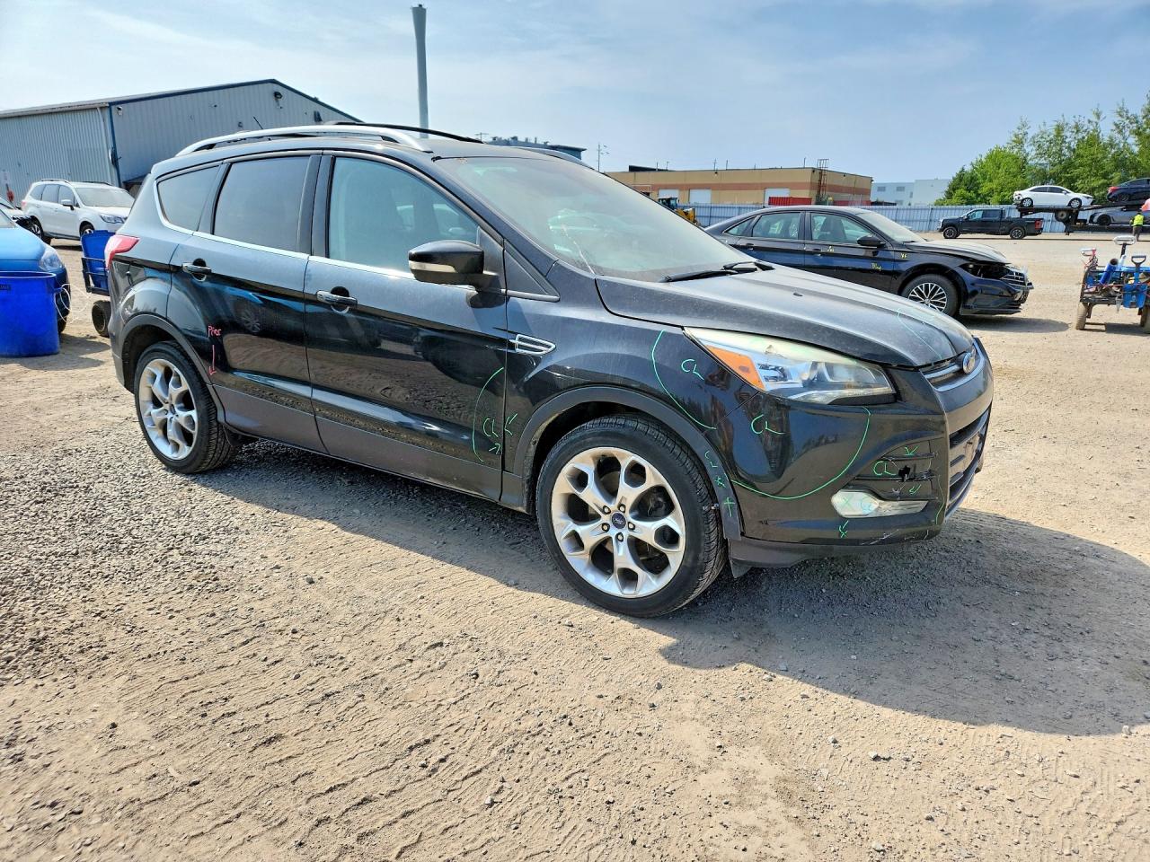2013 Ford Escape Titanium Черный vin: 1FMCU9J96DUD58653