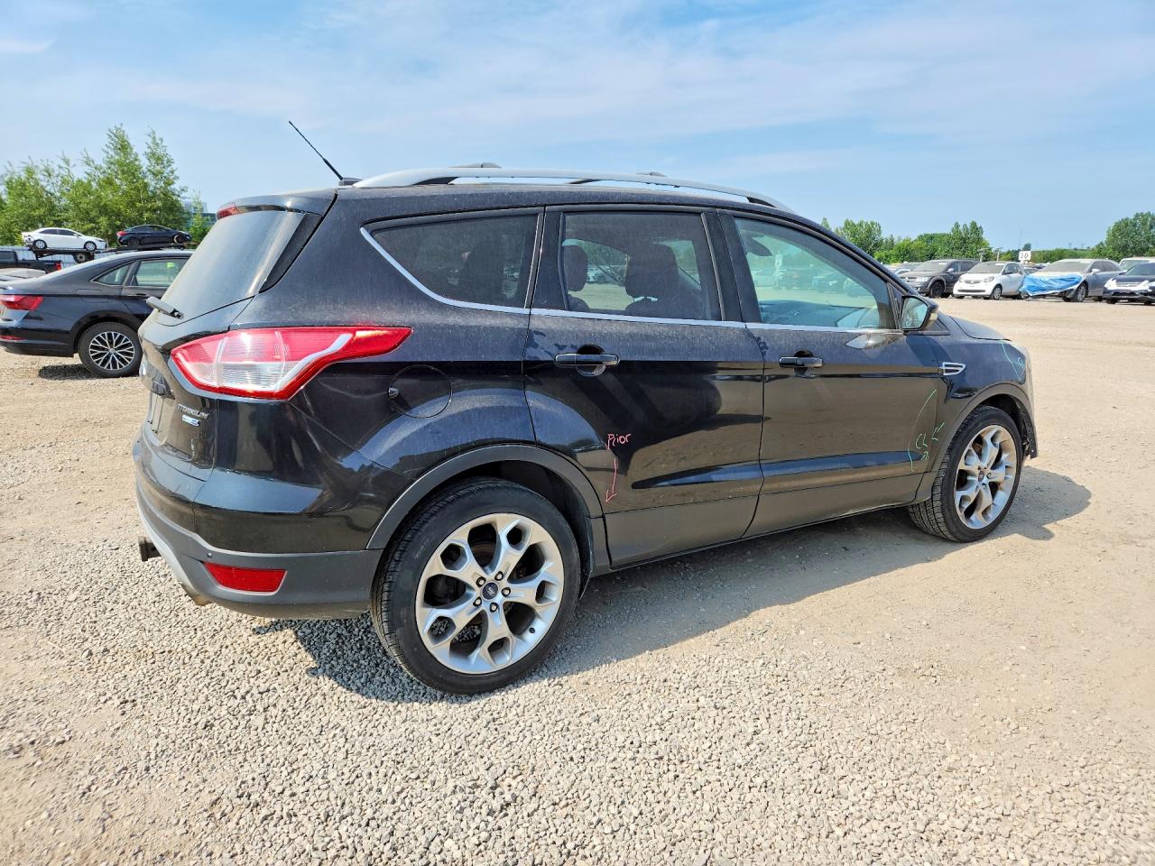 2013 Ford Escape Titanium Черный vin: 1FMCU9J96DUD58653