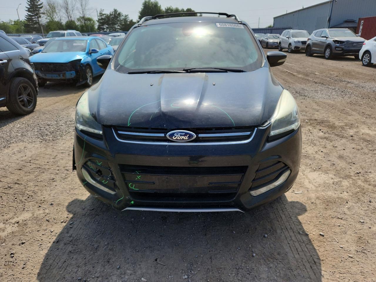 2013 Ford Escape Titanium Черный vin: 1FMCU9J96DUD58653
