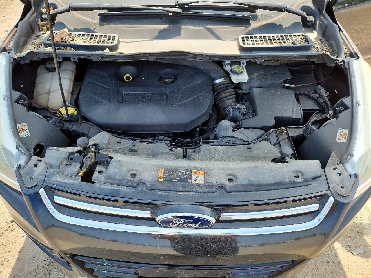 2013 Ford Escape Titanium Черный vin: 1FMCU9J96DUD58653