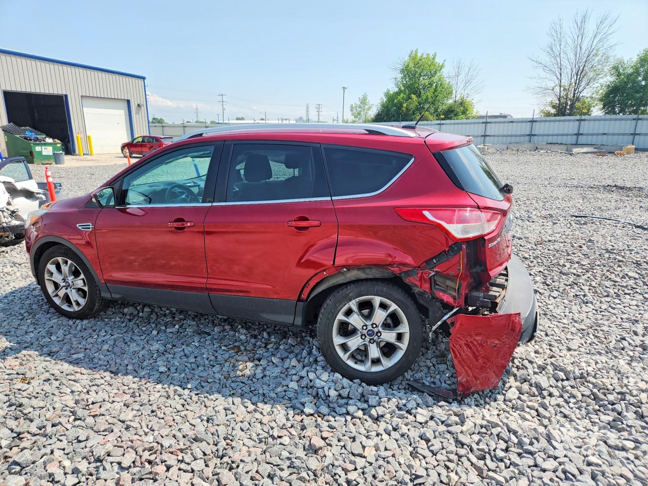 2014 Ford Escape Titanium Red vin: 1FMCU9J96EUA15732
