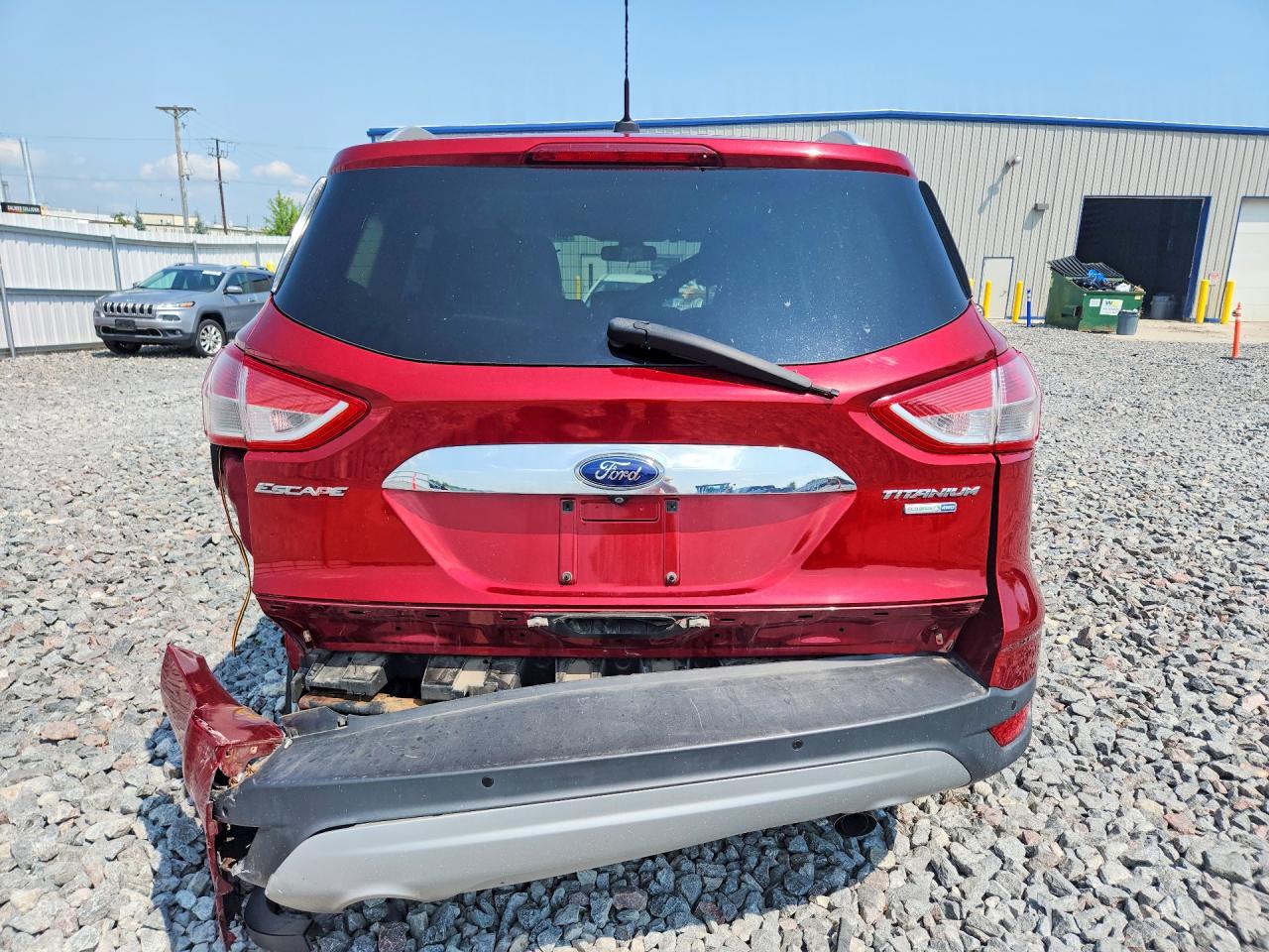 2014 Ford Escape Titanium Red vin: 1FMCU9J96EUA15732