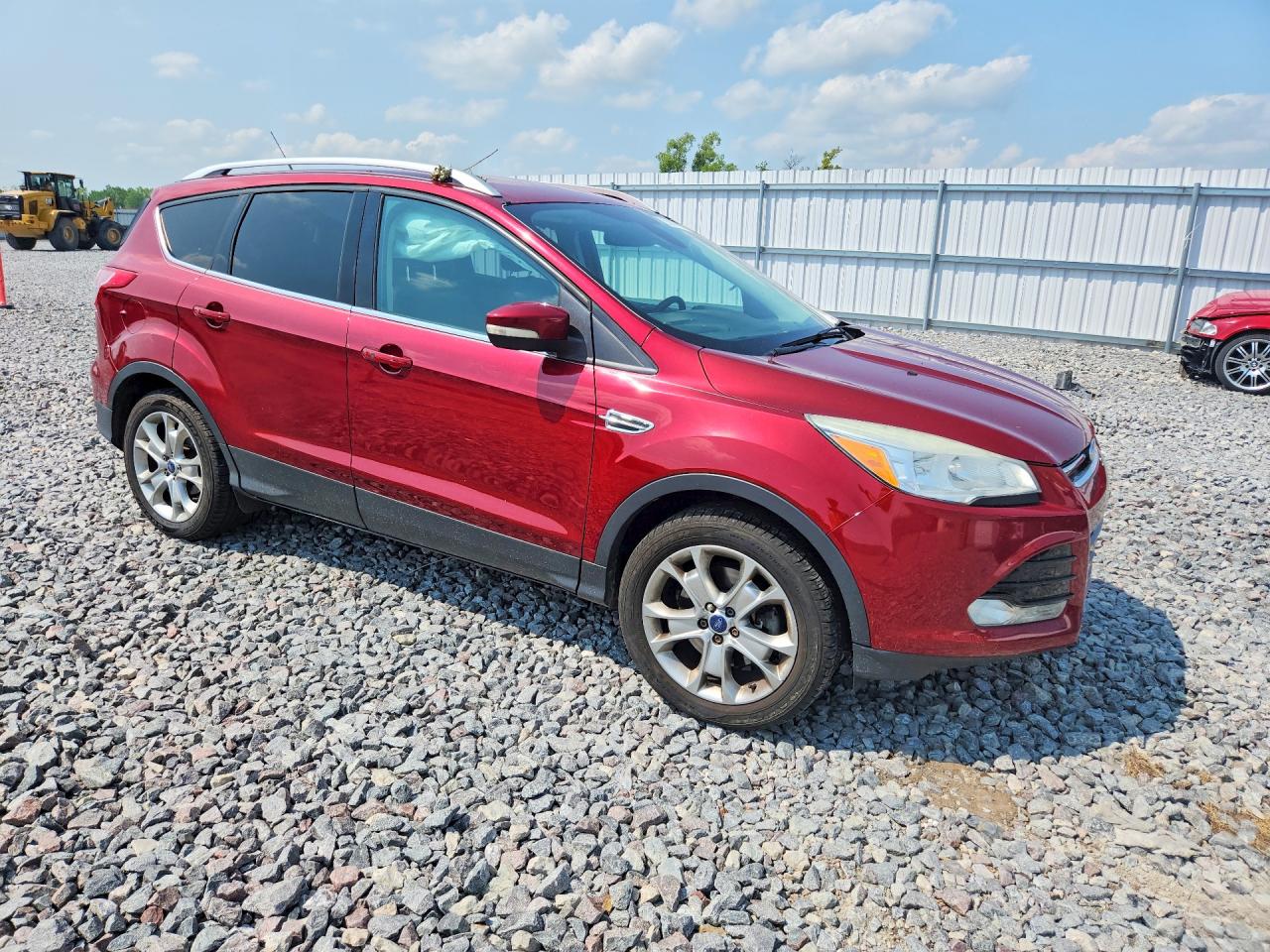2014 Ford Escape Titanium Red vin: 1FMCU9J96EUA15732
