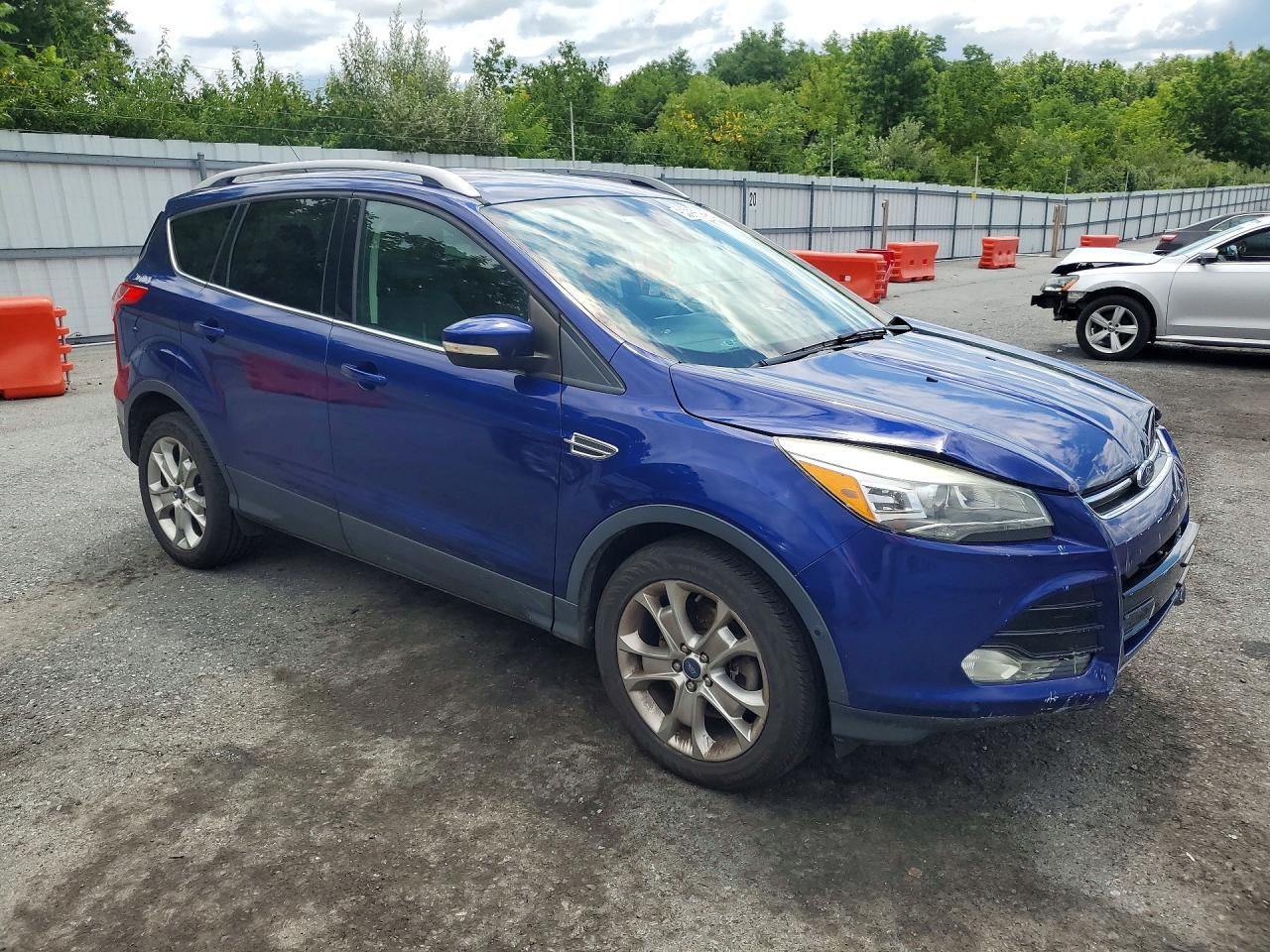 2014 Ford Escape Titanium Синий vin: 1FMCU9J96EUA34541