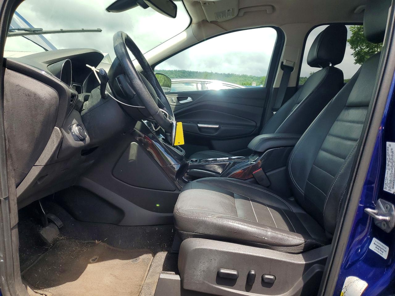2014 Ford Escape Titanium Синий vin: 1FMCU9J96EUA34541