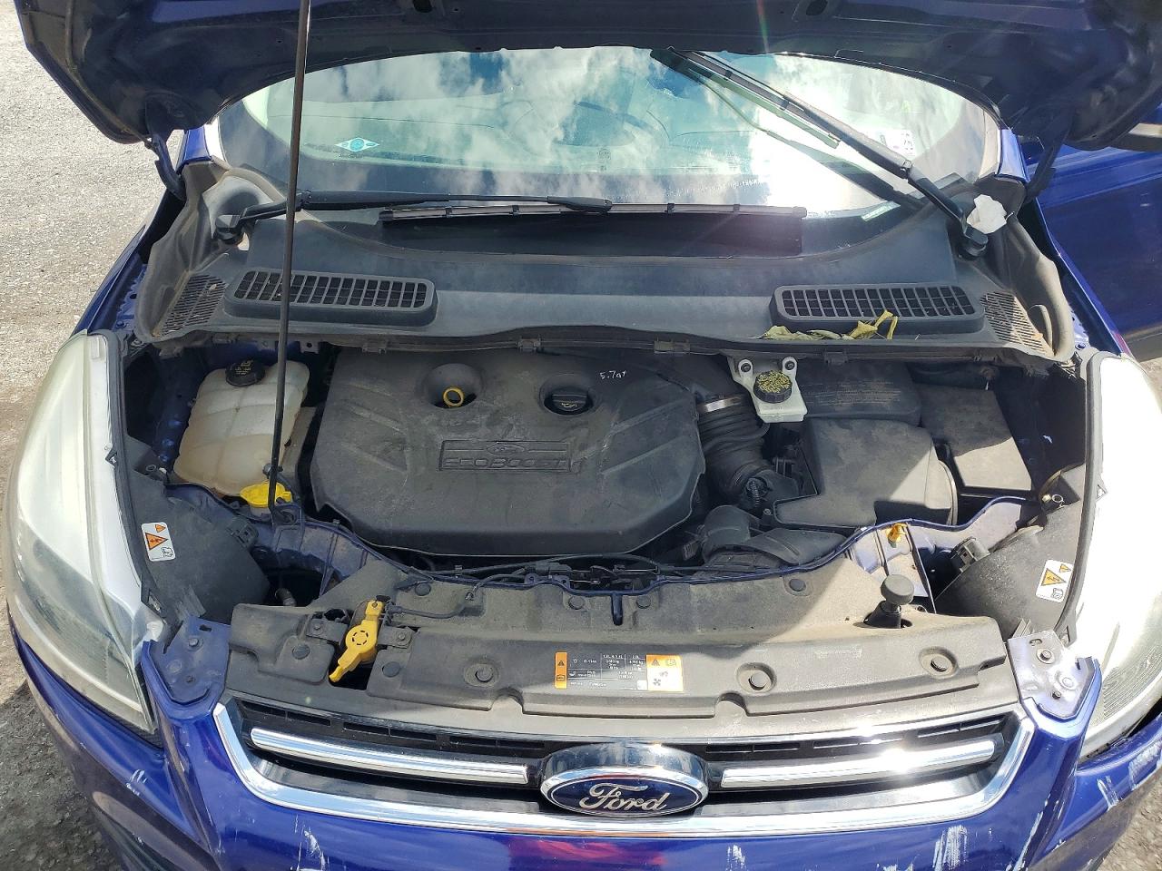 2014 Ford Escape Titanium Синий vin: 1FMCU9J96EUA34541