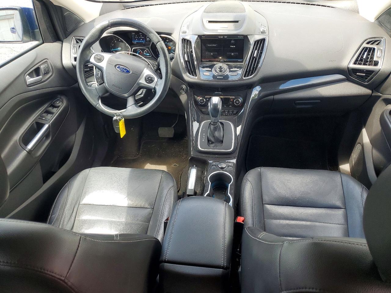 2014 Ford Escape Titanium Синий vin: 1FMCU9J96EUA34541
