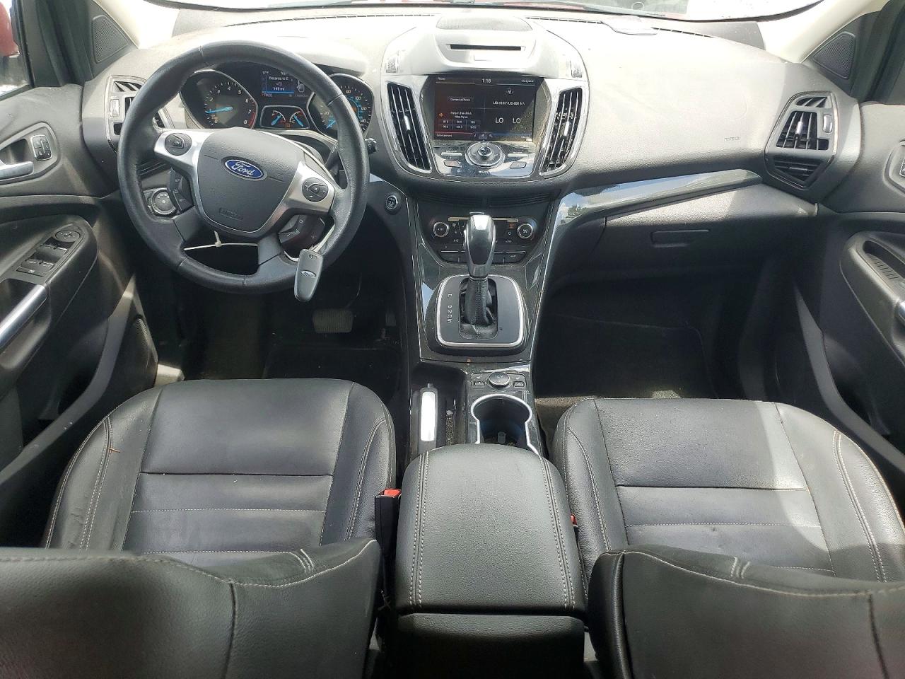 2014 Ford Escape Titanium Red vin: 1FMCU9J96EUA91287