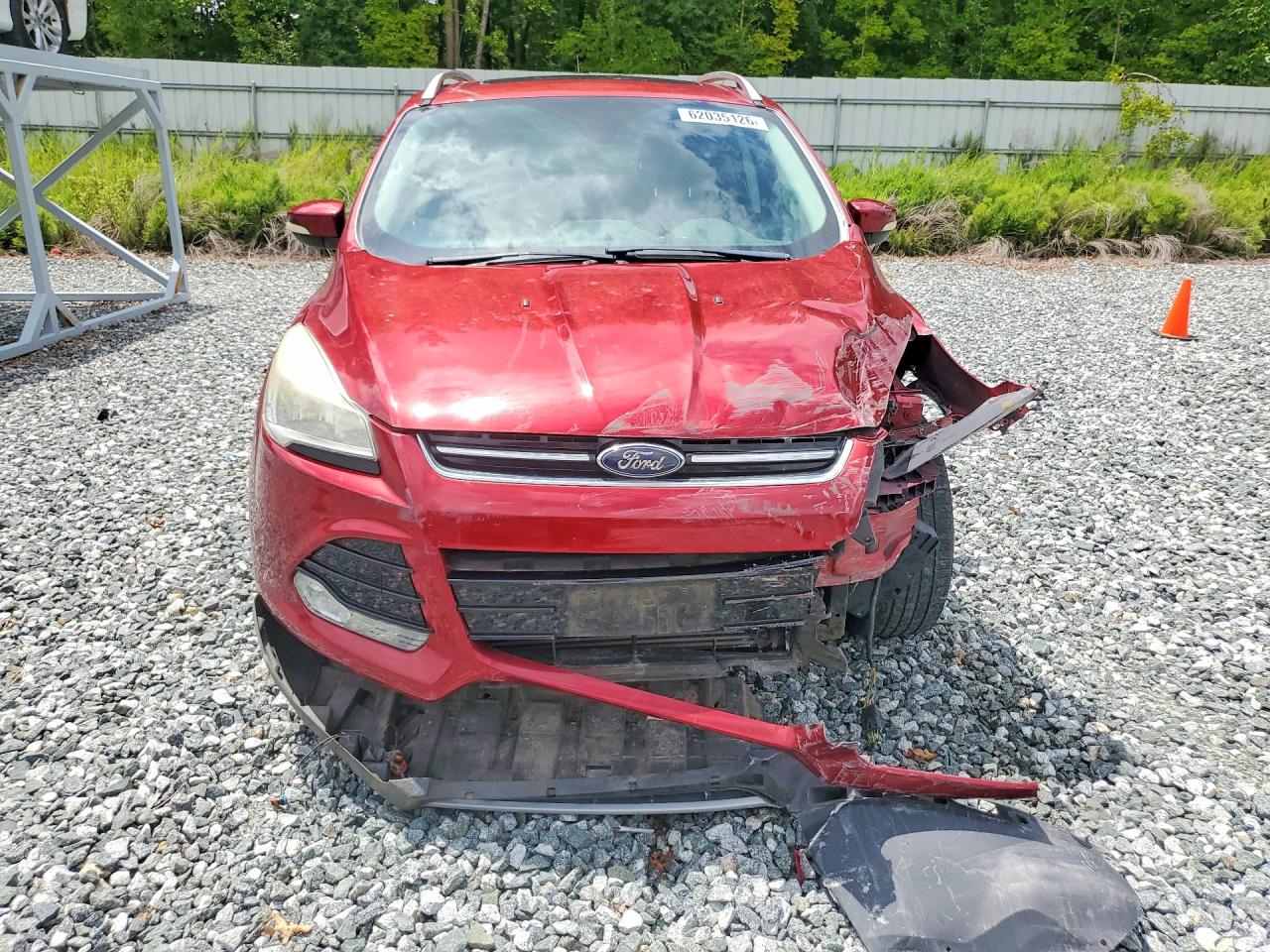 2014 Ford Escape Titanium Red vin: 1FMCU9J96EUA91287