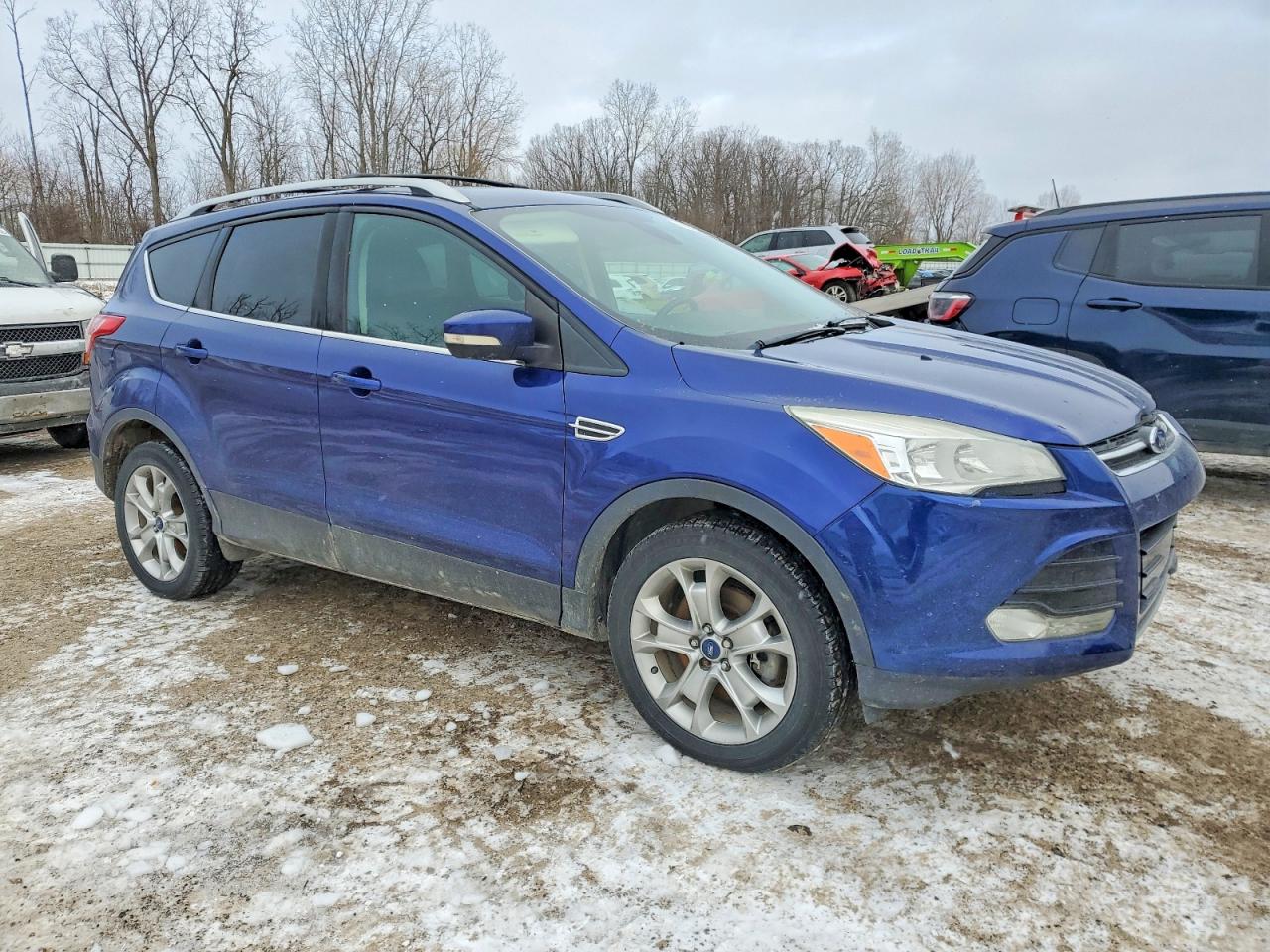 2014 Ford Escape Titanium Blue vin: 1FMCU9J96EUB43128