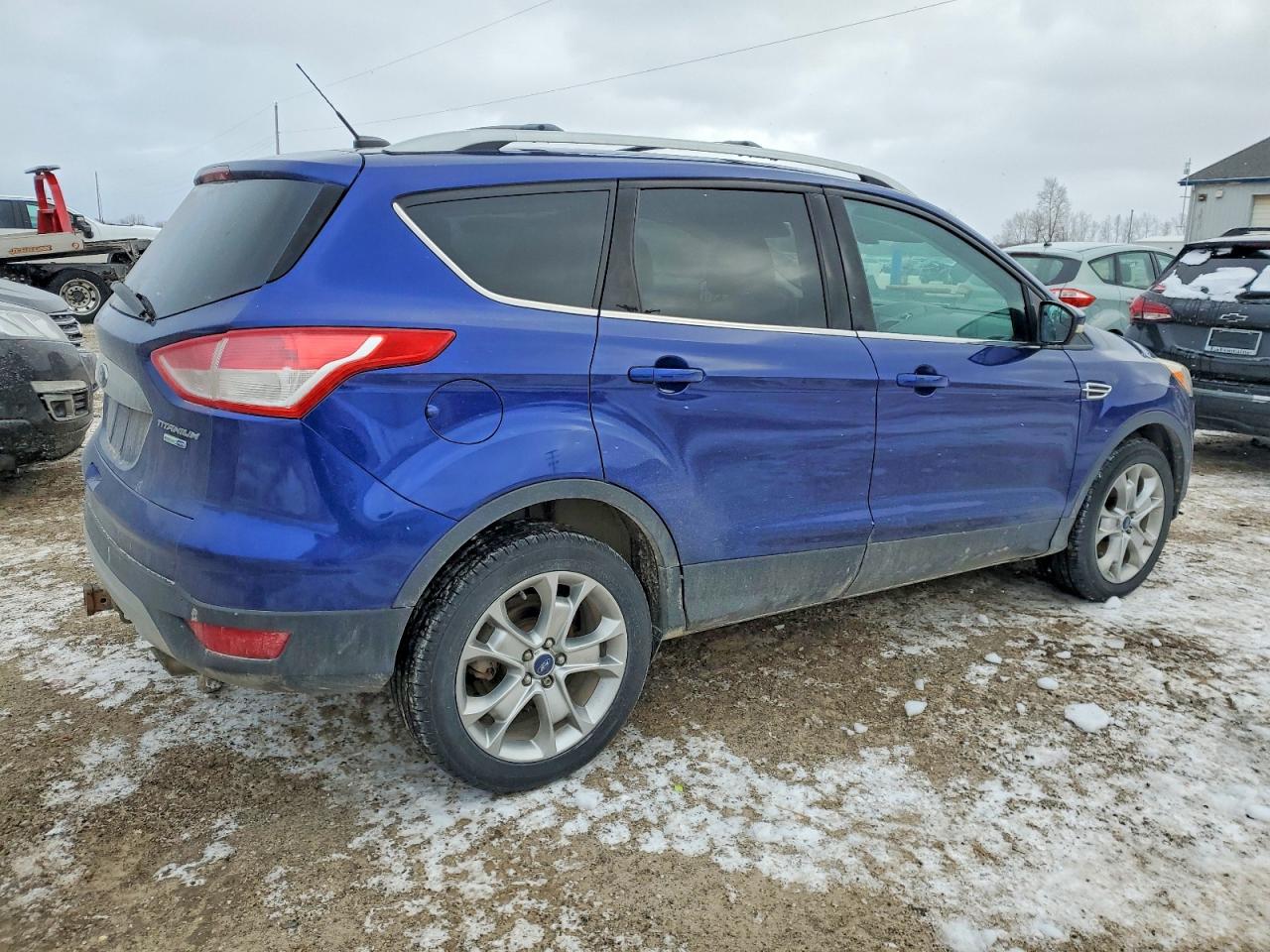 2014 Ford Escape Titanium Blue vin: 1FMCU9J96EUB43128