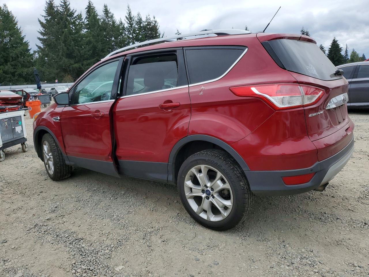 2014 Ford Escape Titanium Burgundy vin: 1FMCU9J96EUB81037