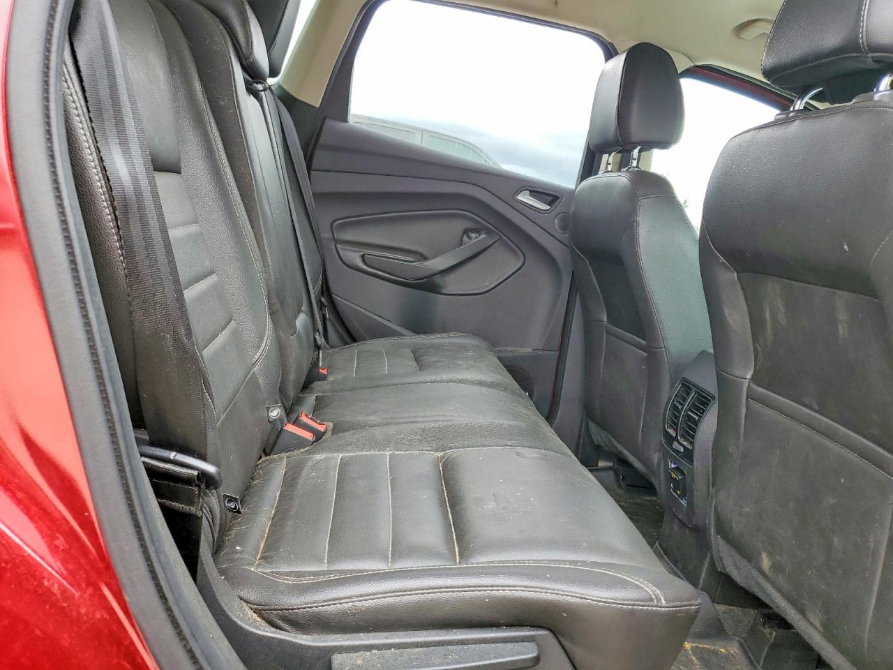 2014 Ford Escape Titanium Burgundy vin: 1FMCU9J96EUB81037