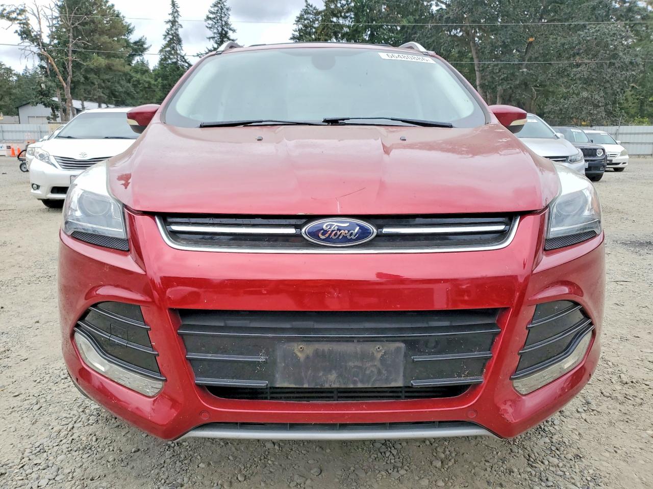 2014 Ford Escape Titanium Burgundy vin: 1FMCU9J96EUB81037