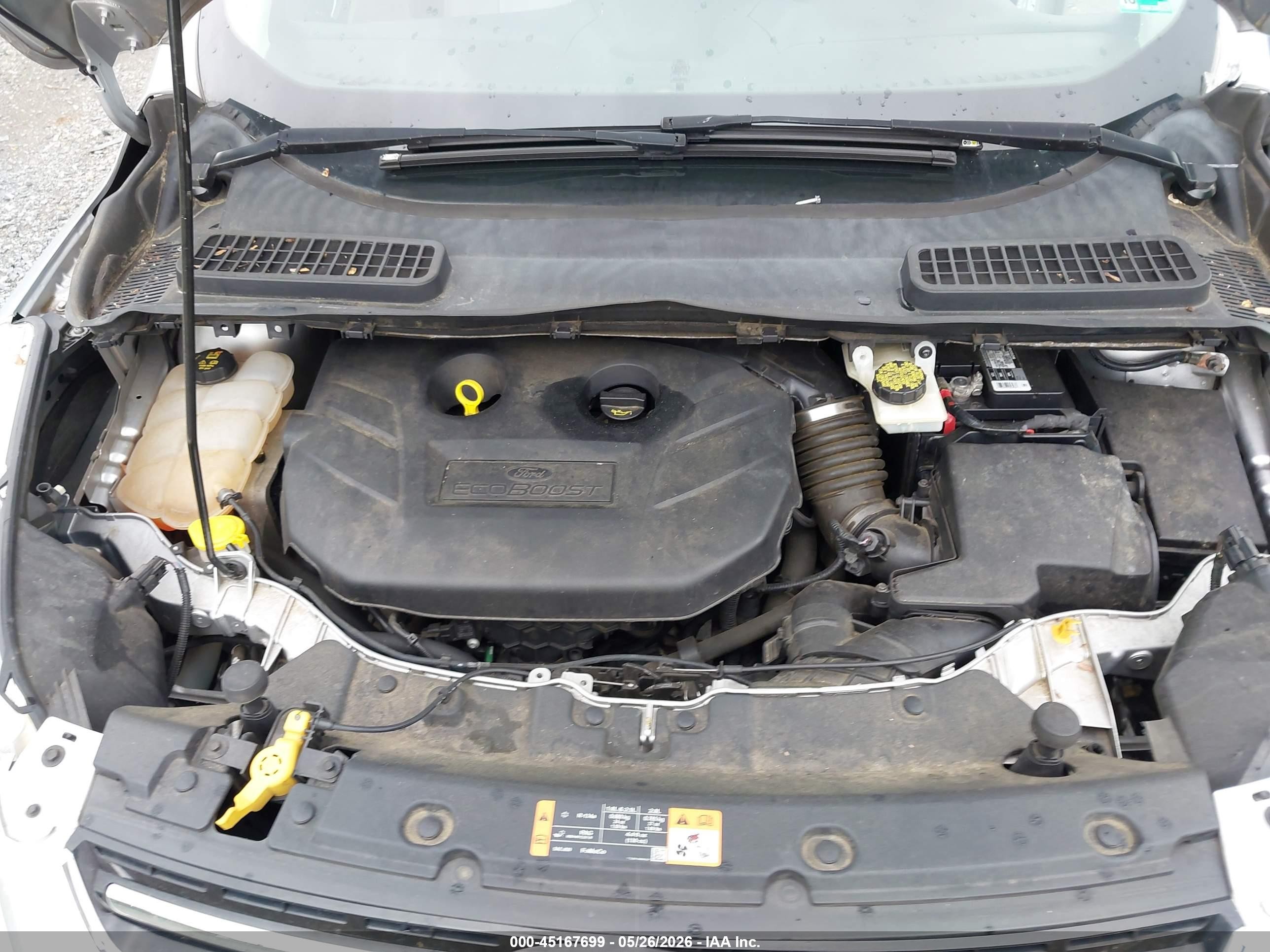 2014 Ford Escape Titanium Серебряный vin: 1FMCU9J96EUC86628