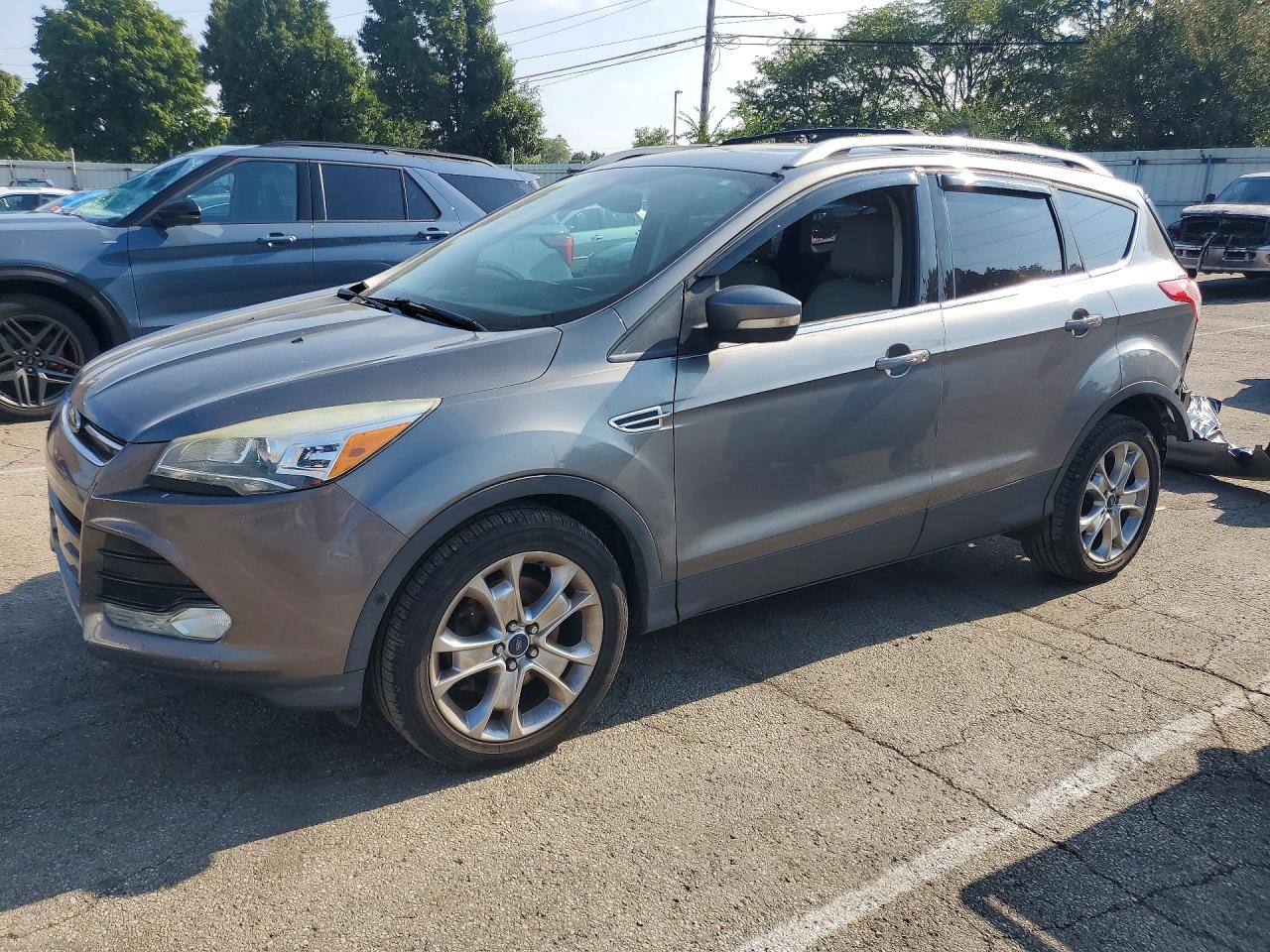 2014 Ford Escape Titanium Gray vin: 1FMCU9J96EUD21703