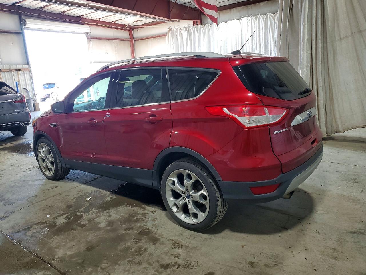 2014 Ford Escape Titanium Red vin: 1FMCU9J96EUD76118