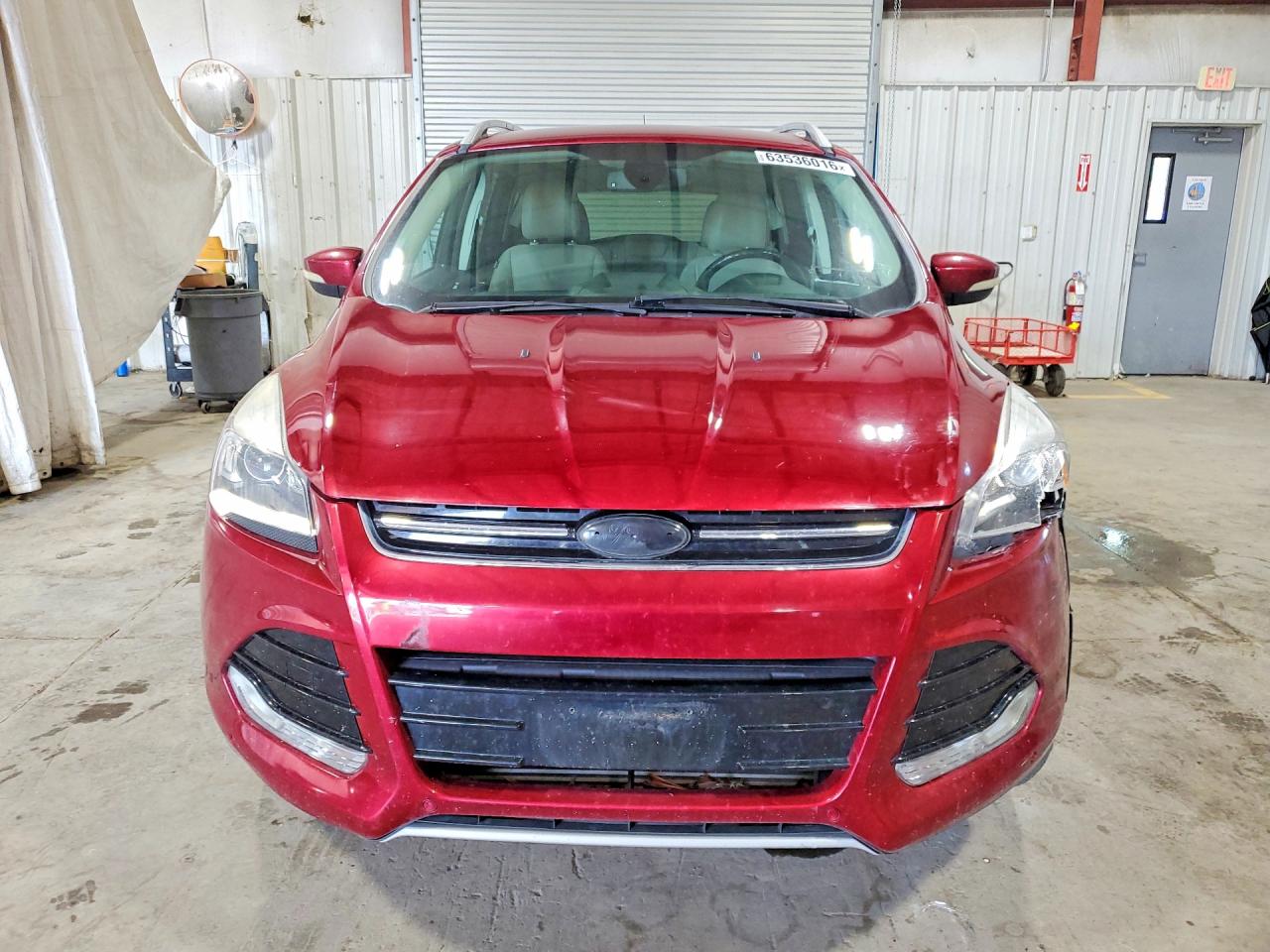 2014 Ford Escape Titanium Red vin: 1FMCU9J96EUD76118