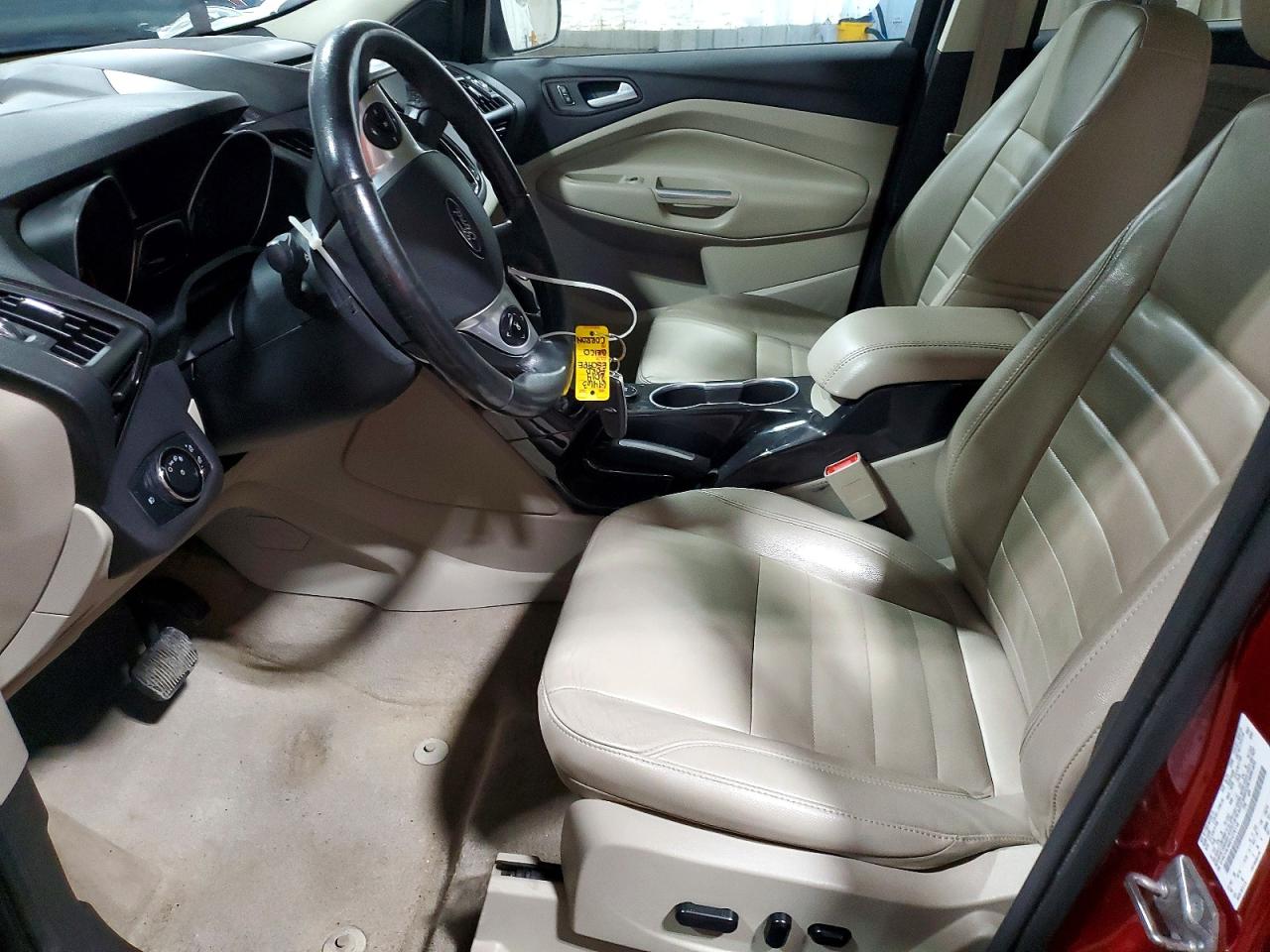 2014 Ford Escape Titanium Red vin: 1FMCU9J96EUD76118