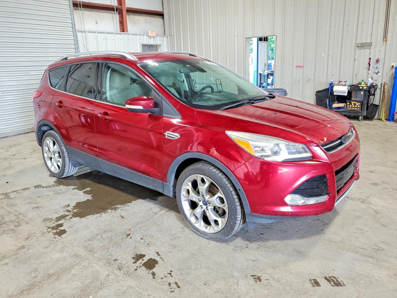 2014 Ford Escape Titanium Red vin: 1FMCU9J96EUD76118