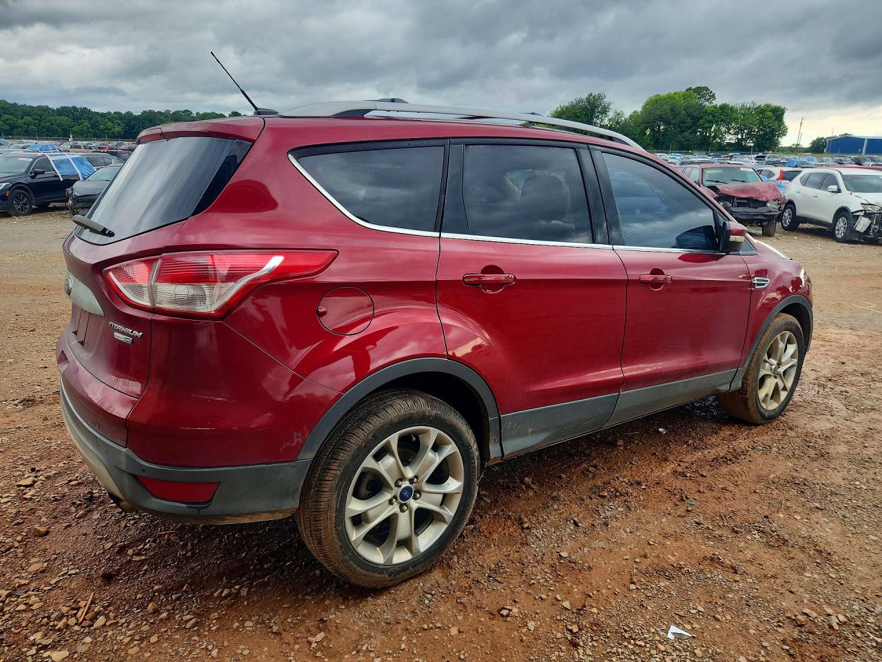 2015 Ford Escape Titanium Красный vin: 1FMCU9J96FUA08281