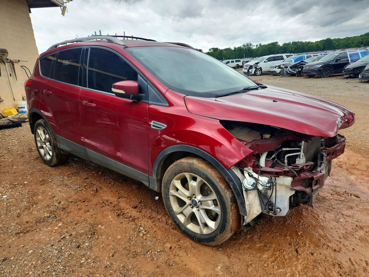2015 Ford Escape Titanium Красный vin: 1FMCU9J96FUA08281