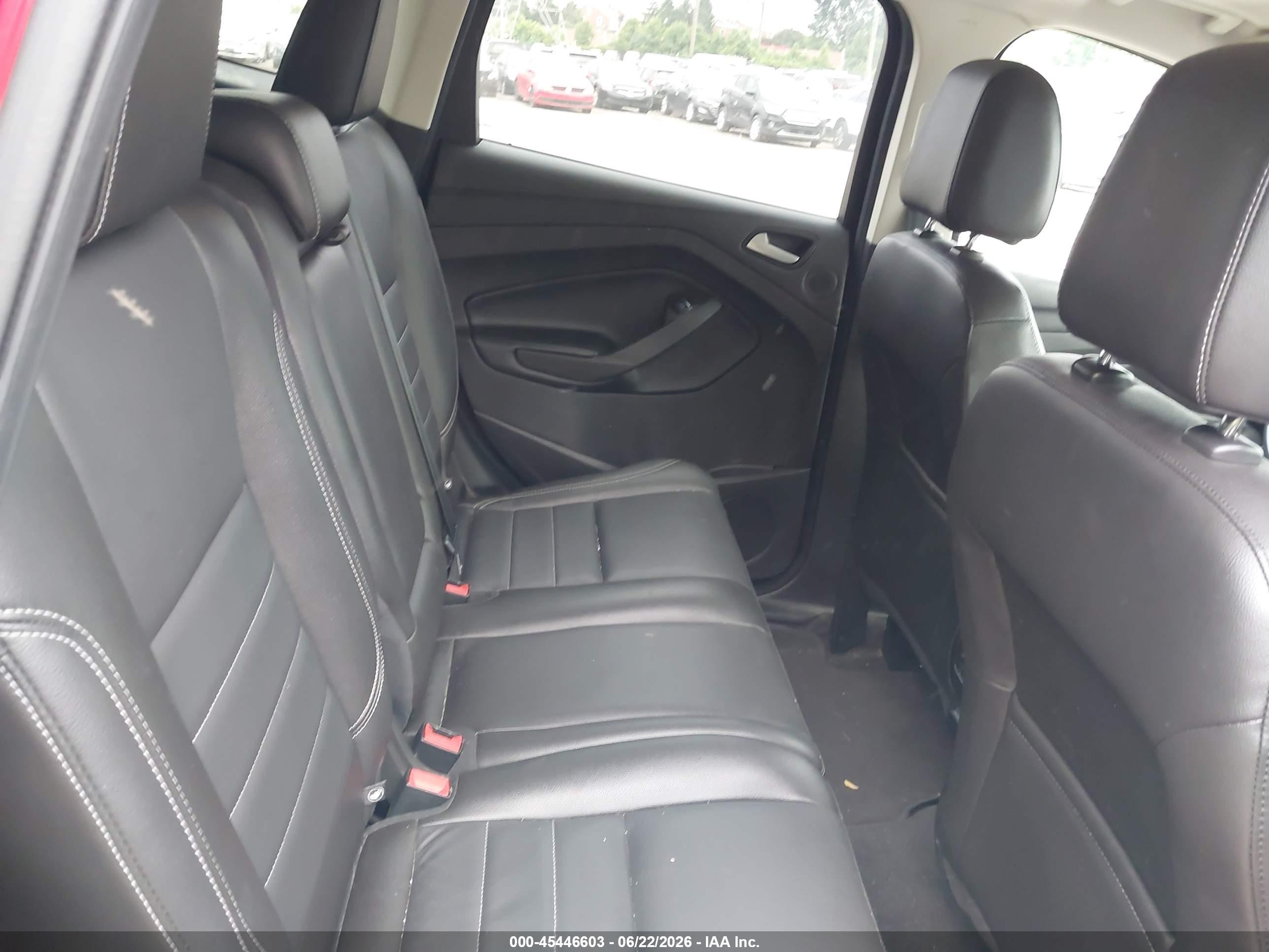 2015 Ford Escape Titanium Red vin: 1FMCU9J96FUA36081