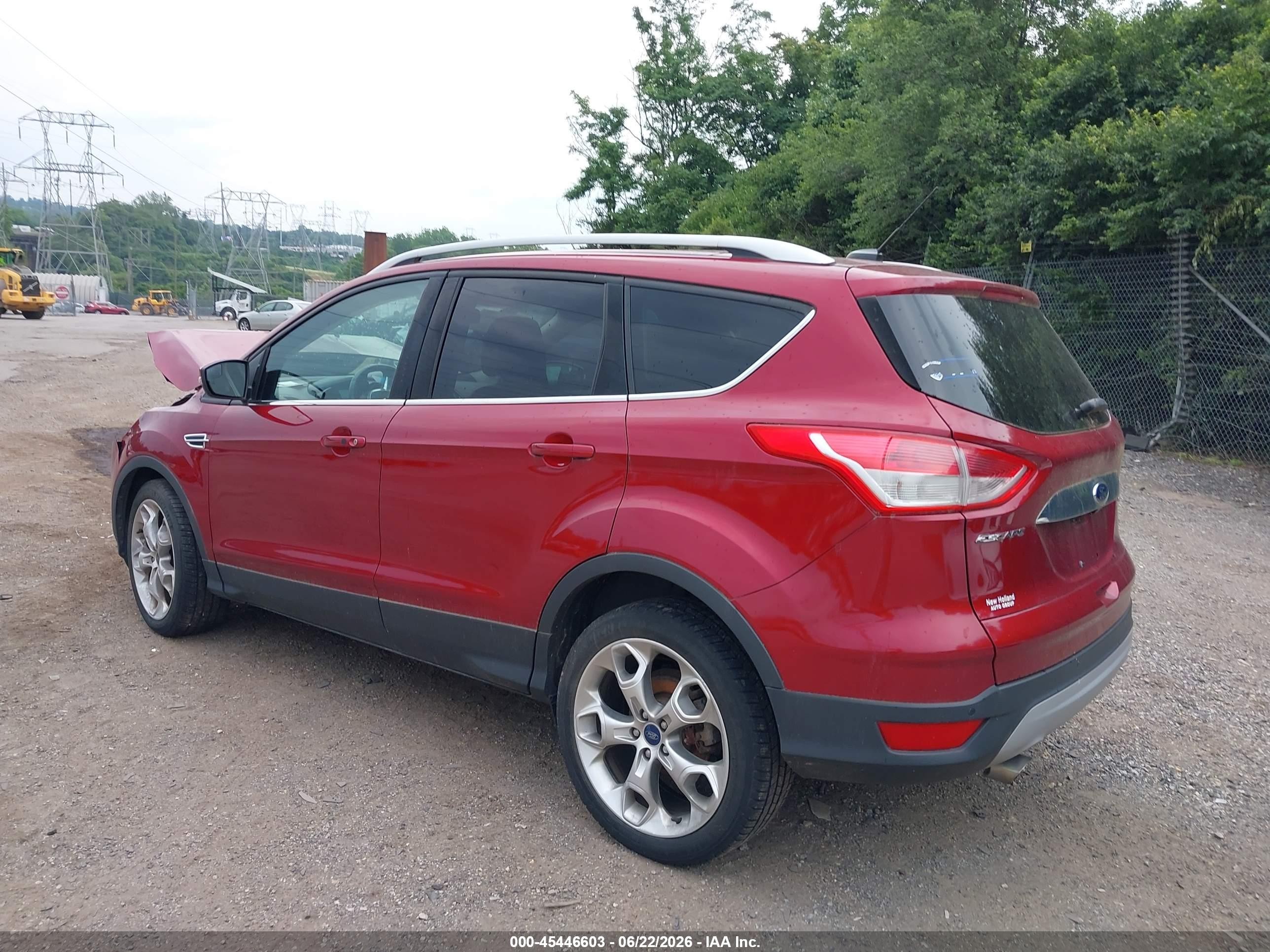 2015 Ford Escape Titanium Red vin: 1FMCU9J96FUA36081