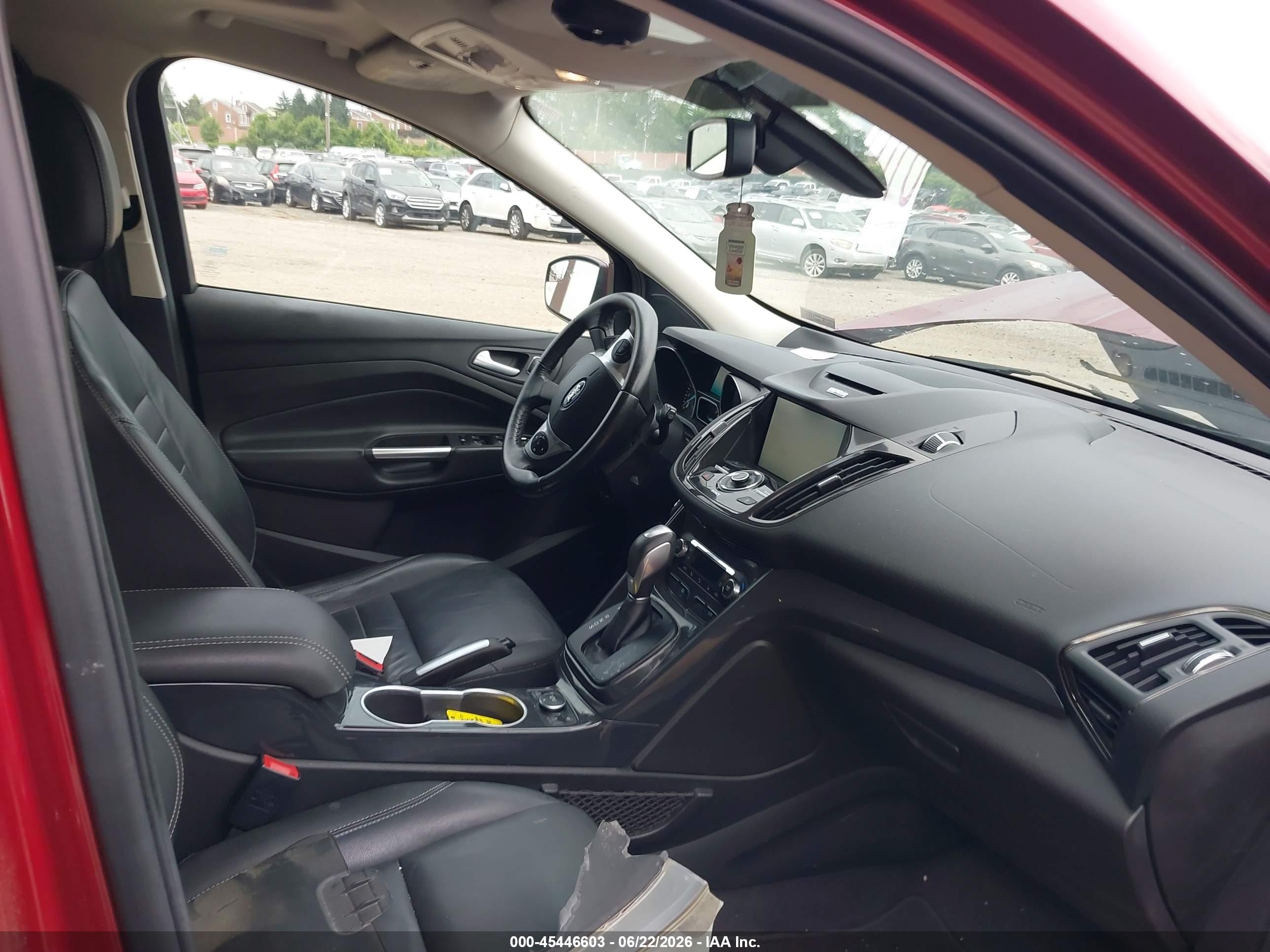 2015 Ford Escape Titanium Red vin: 1FMCU9J96FUA36081