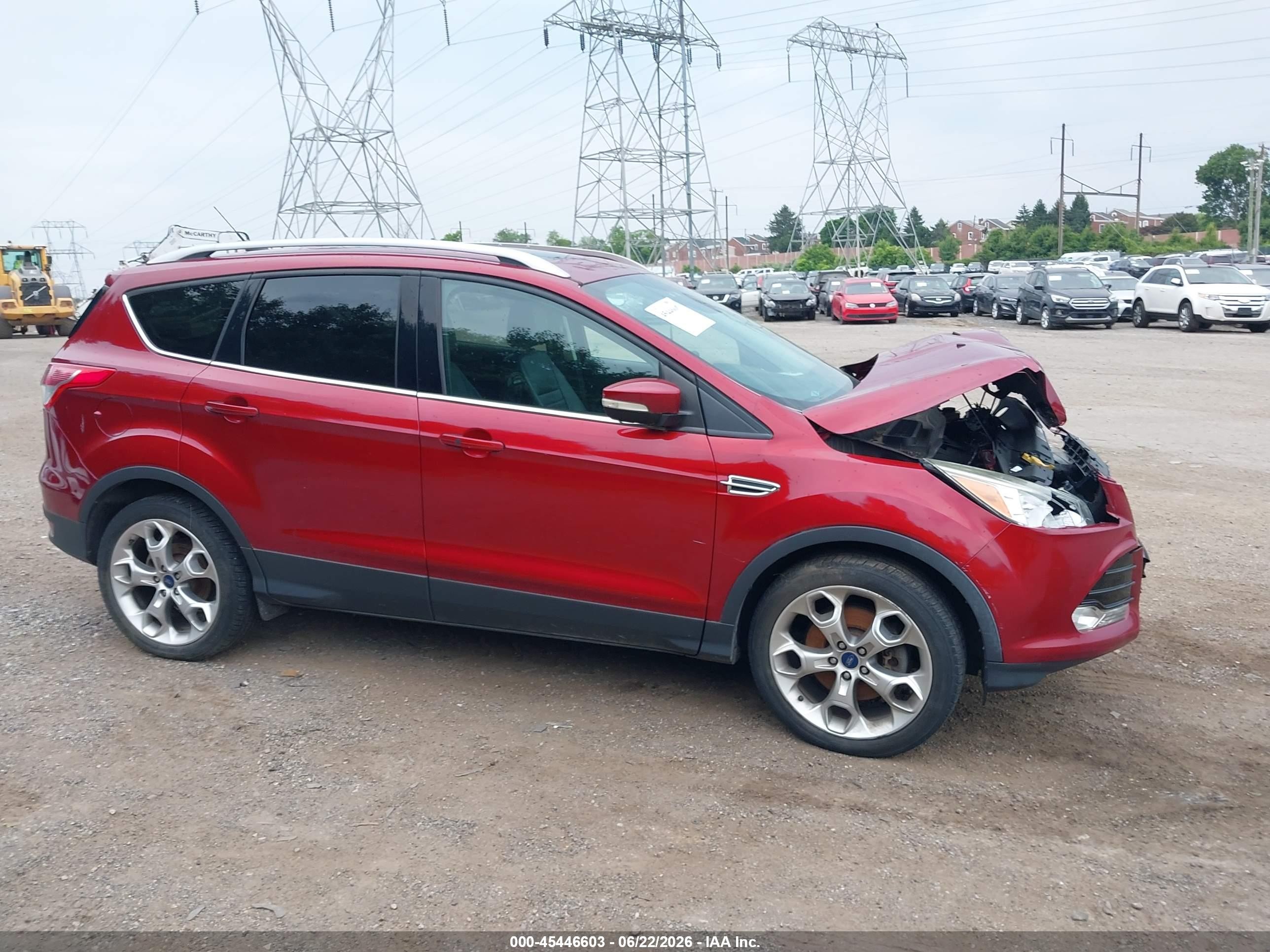 2015 Ford Escape Titanium Red vin: 1FMCU9J96FUA36081