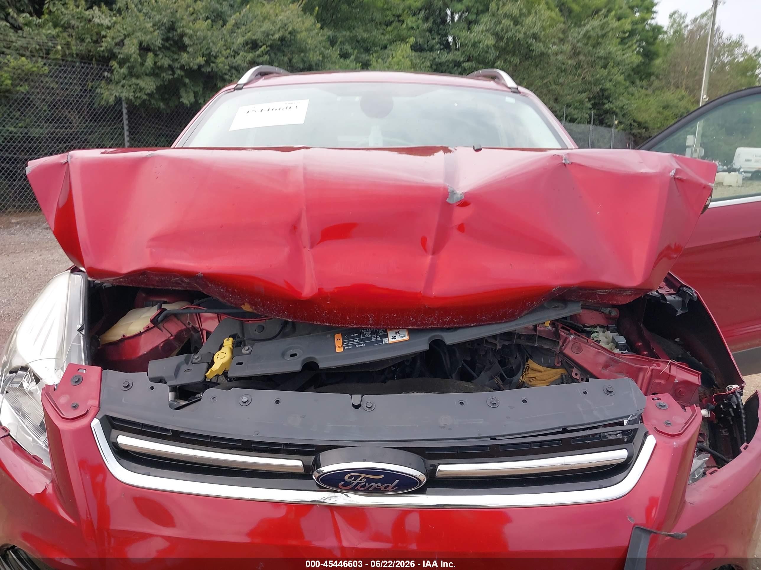 2015 Ford Escape Titanium Red vin: 1FMCU9J96FUA36081