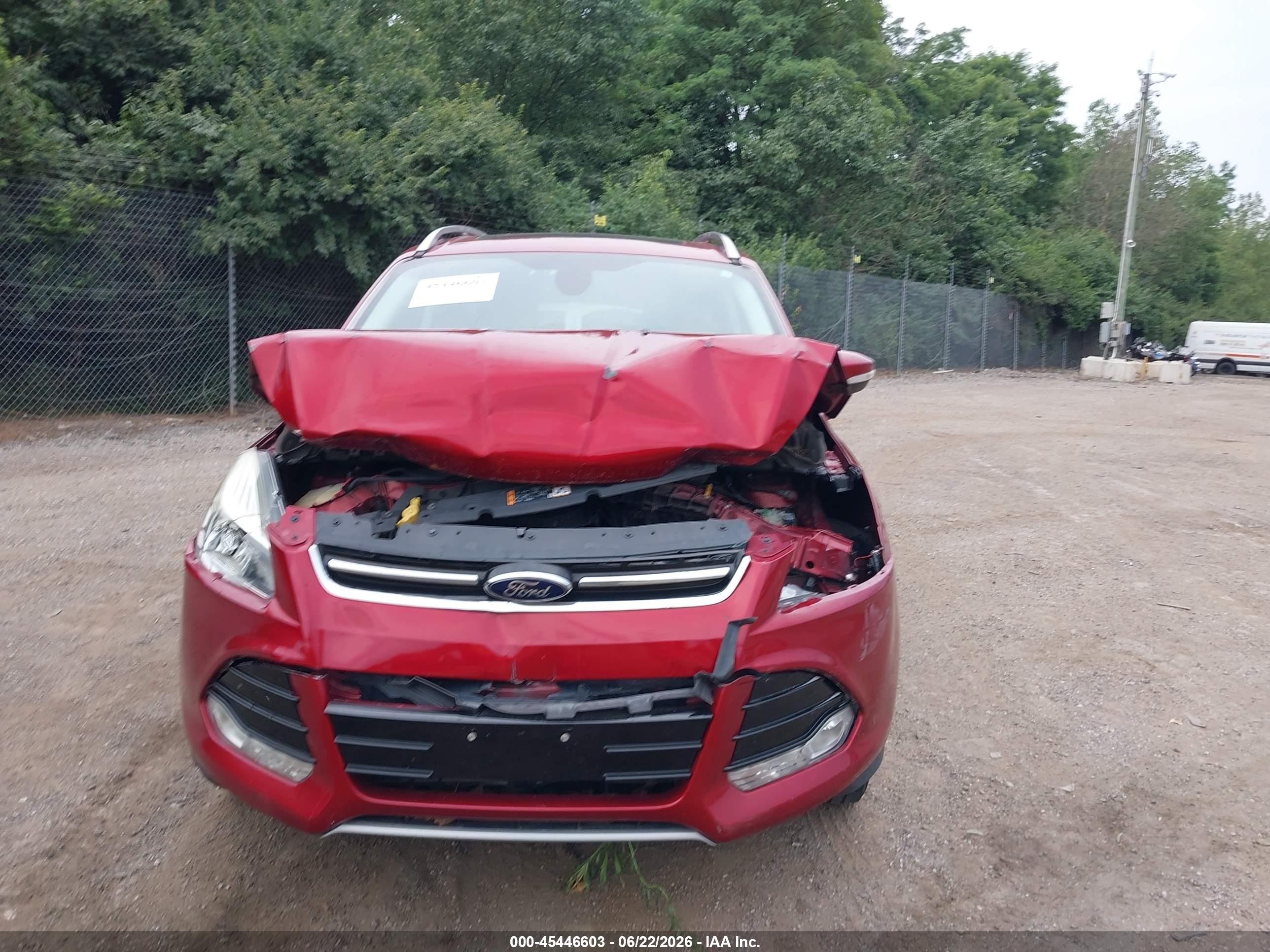 2015 Ford Escape Titanium Red vin: 1FMCU9J96FUA36081