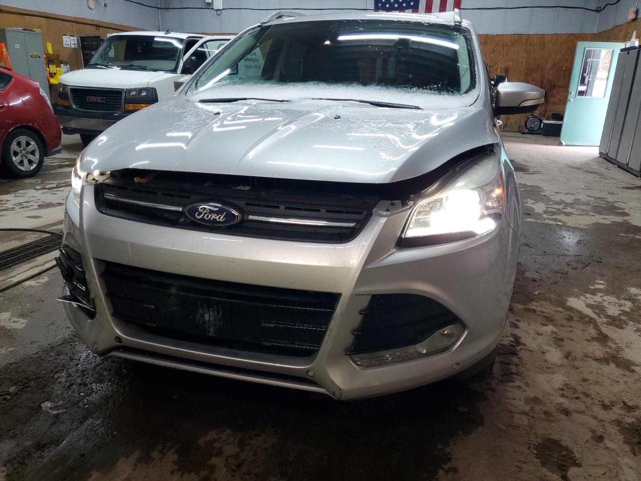 2015 Ford Escape Titanium Silver vin: 1FMCU9J96FUA41524