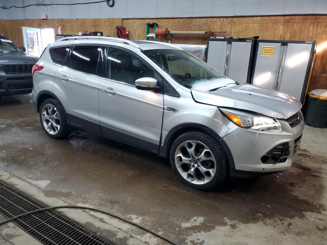 2015 Ford Escape Titanium Silver vin: 1FMCU9J96FUA41524