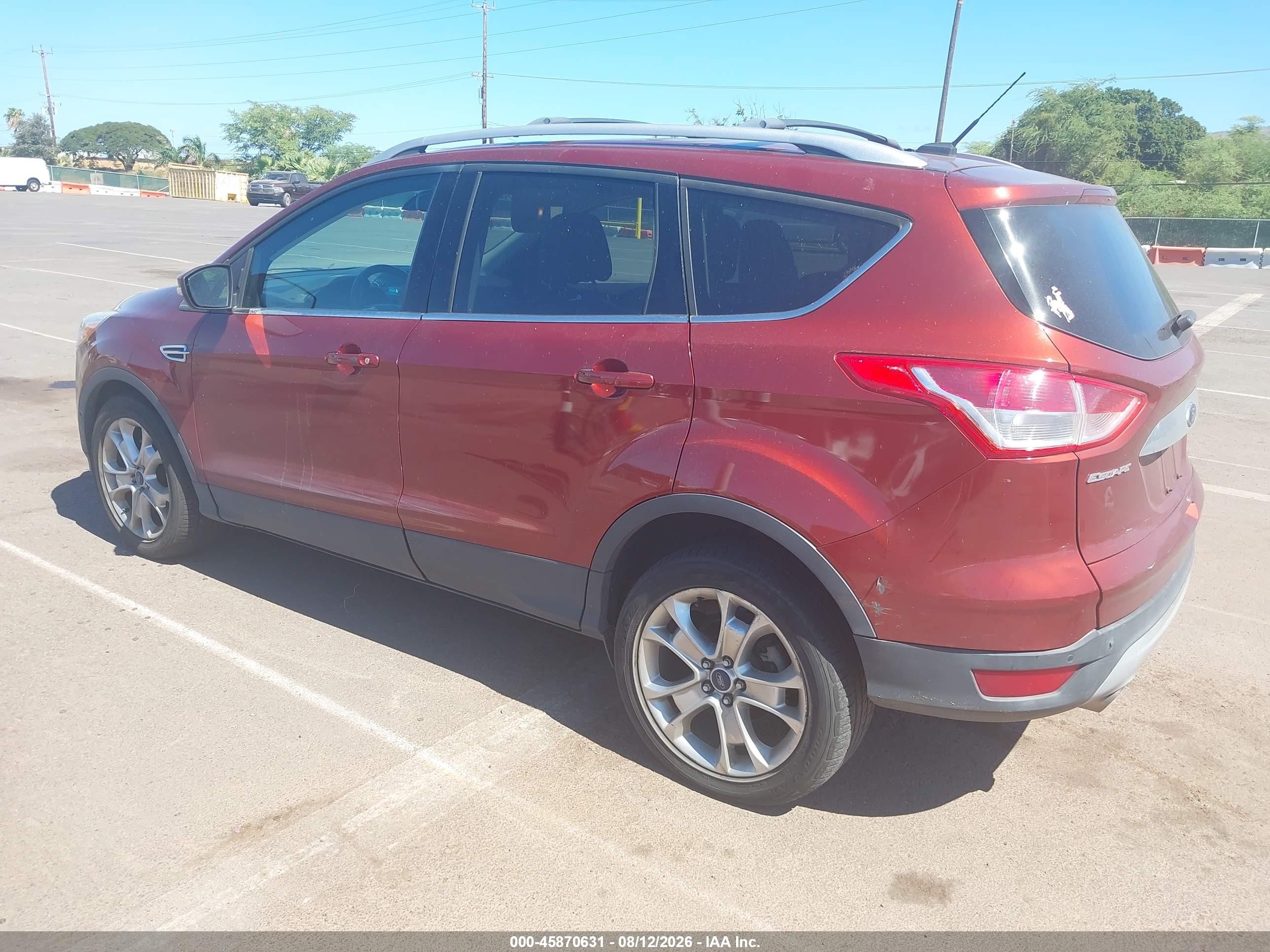2015 Ford Escape Titanium Red vin: 1FMCU9J96FUA62261