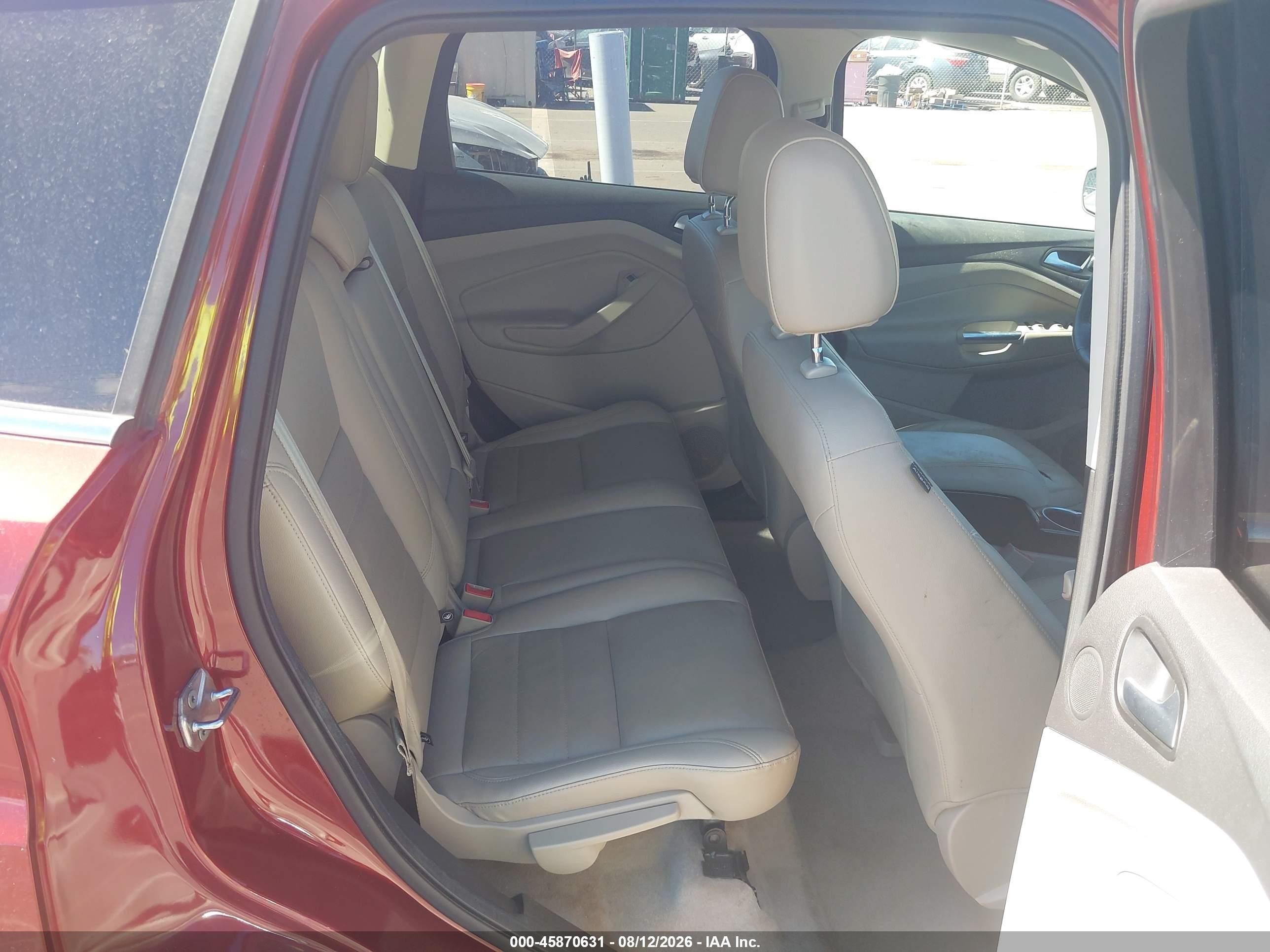 2015 Ford Escape Titanium Red vin: 1FMCU9J96FUA62261