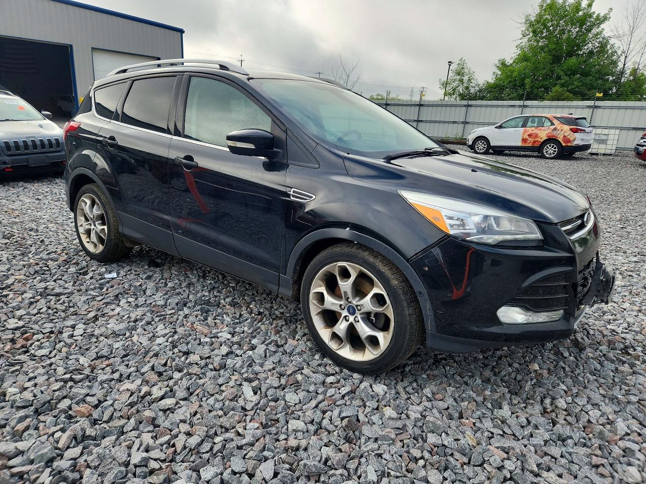 2015 Ford Escape Titanium Черный vin: 1FMCU9J96FUB01088