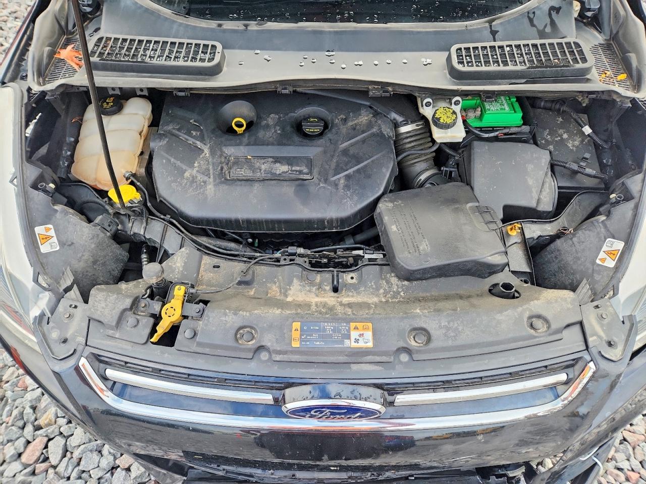 2015 Ford Escape Titanium Черный vin: 1FMCU9J96FUB01088