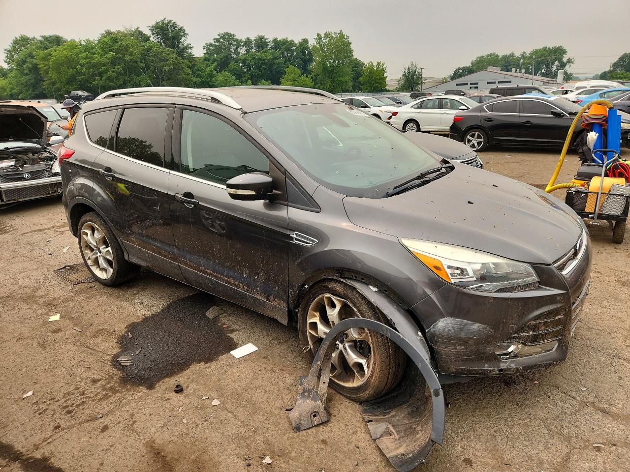 2015 Ford Escape Titanium Charcoal vin: 1FMCU9J96FUB22412