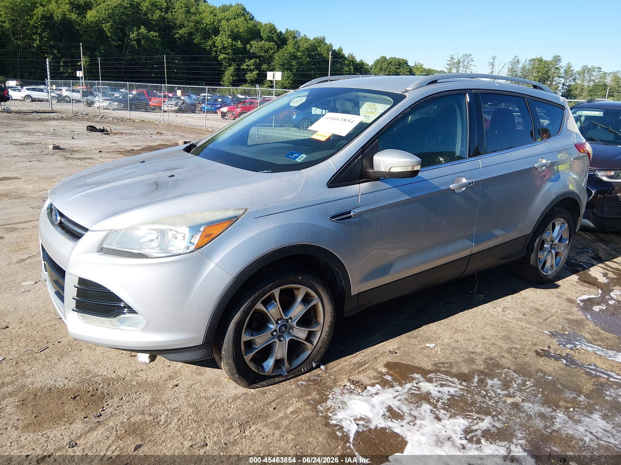 2015 Ford Escape Titanium Silver vin: 1FMCU9J96FUB27061