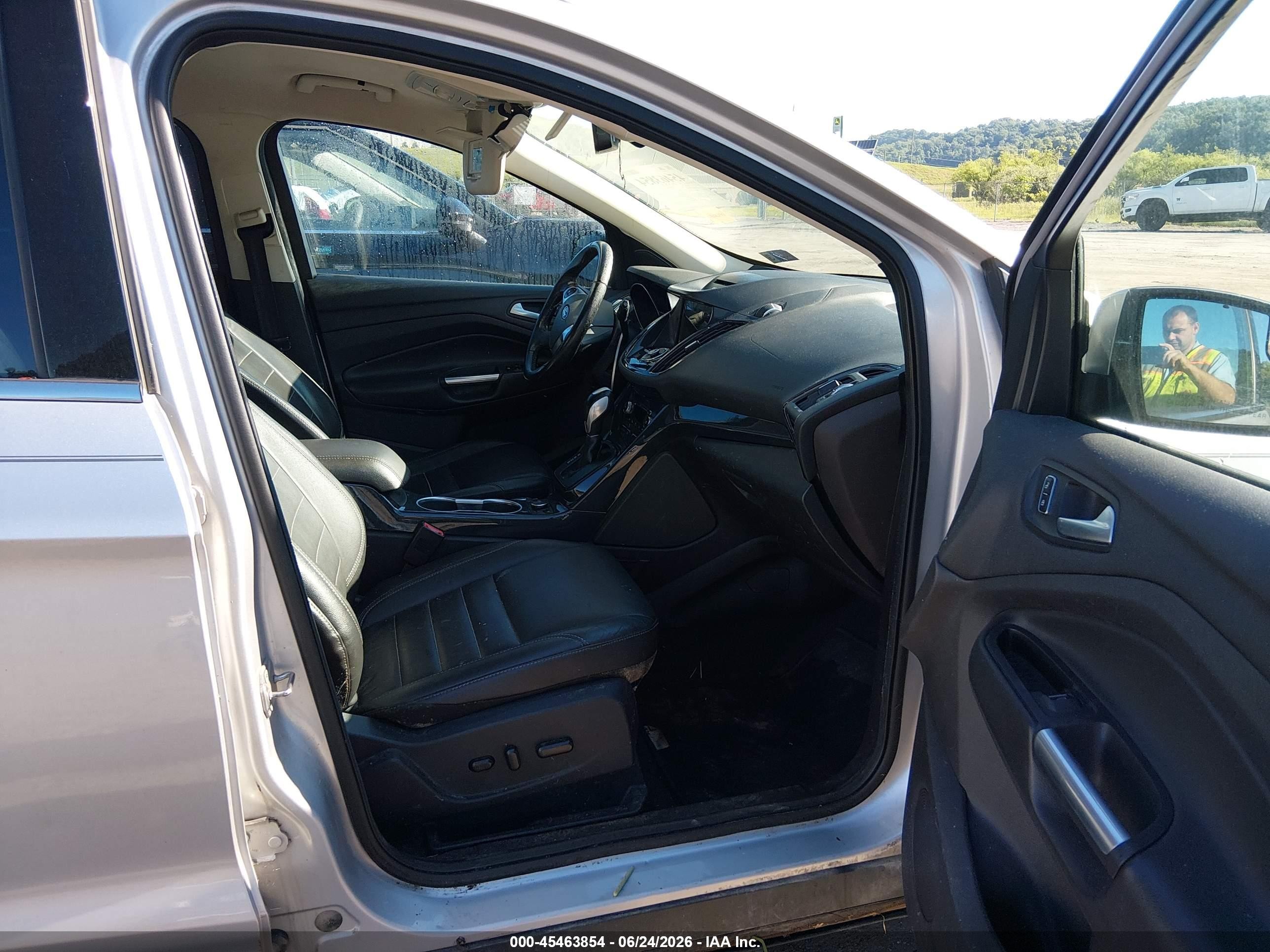 2015 Ford Escape Titanium Silver vin: 1FMCU9J96FUB27061