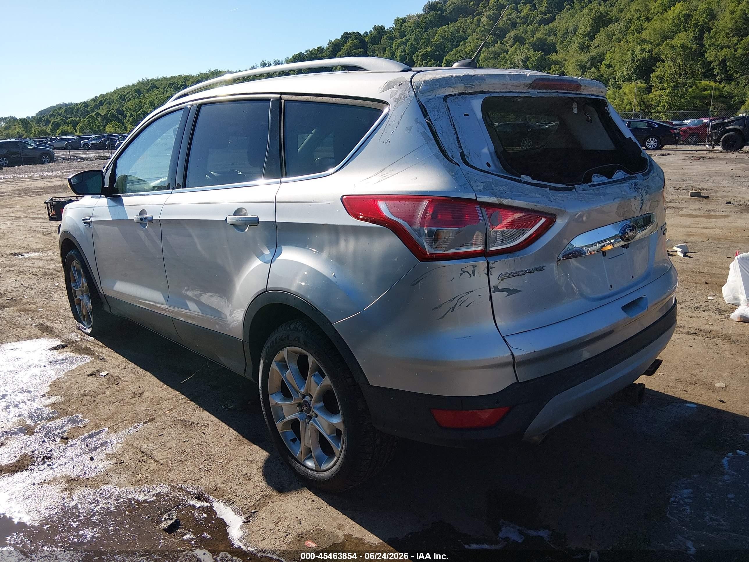 2015 Ford Escape Titanium Silver vin: 1FMCU9J96FUB27061