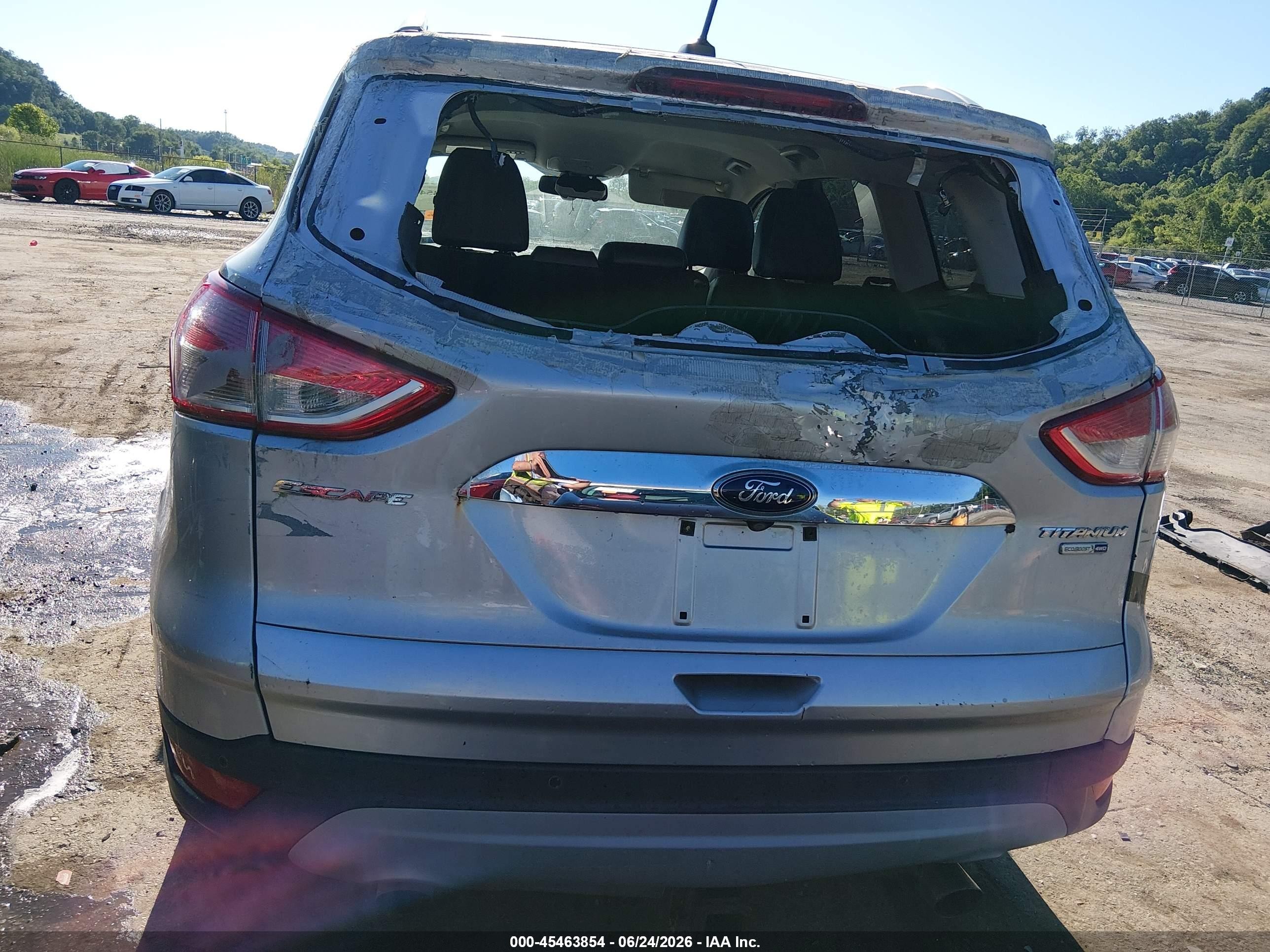 2015 Ford Escape Titanium Silver vin: 1FMCU9J96FUB27061
