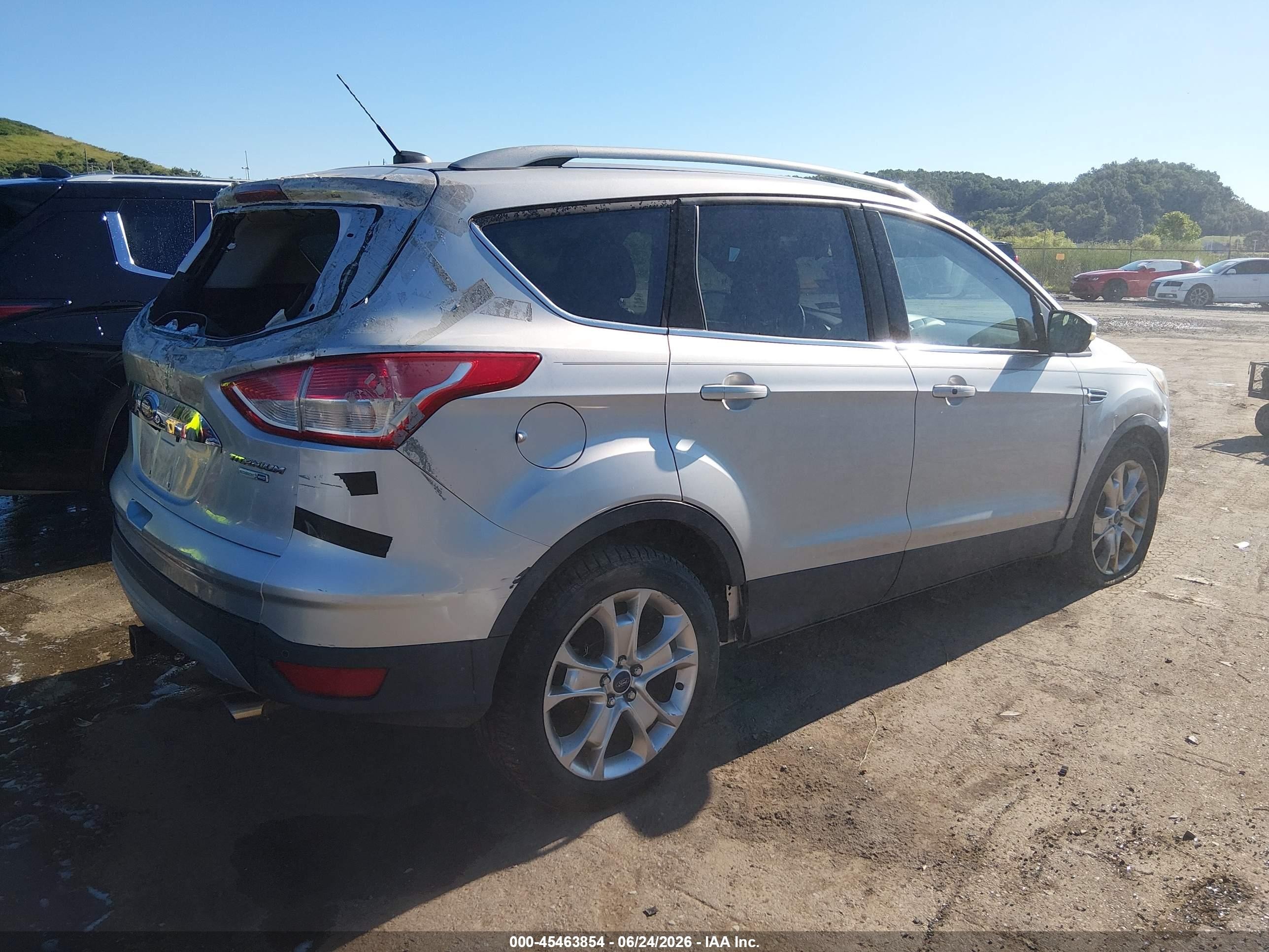 2015 Ford Escape Titanium Silver vin: 1FMCU9J96FUB27061